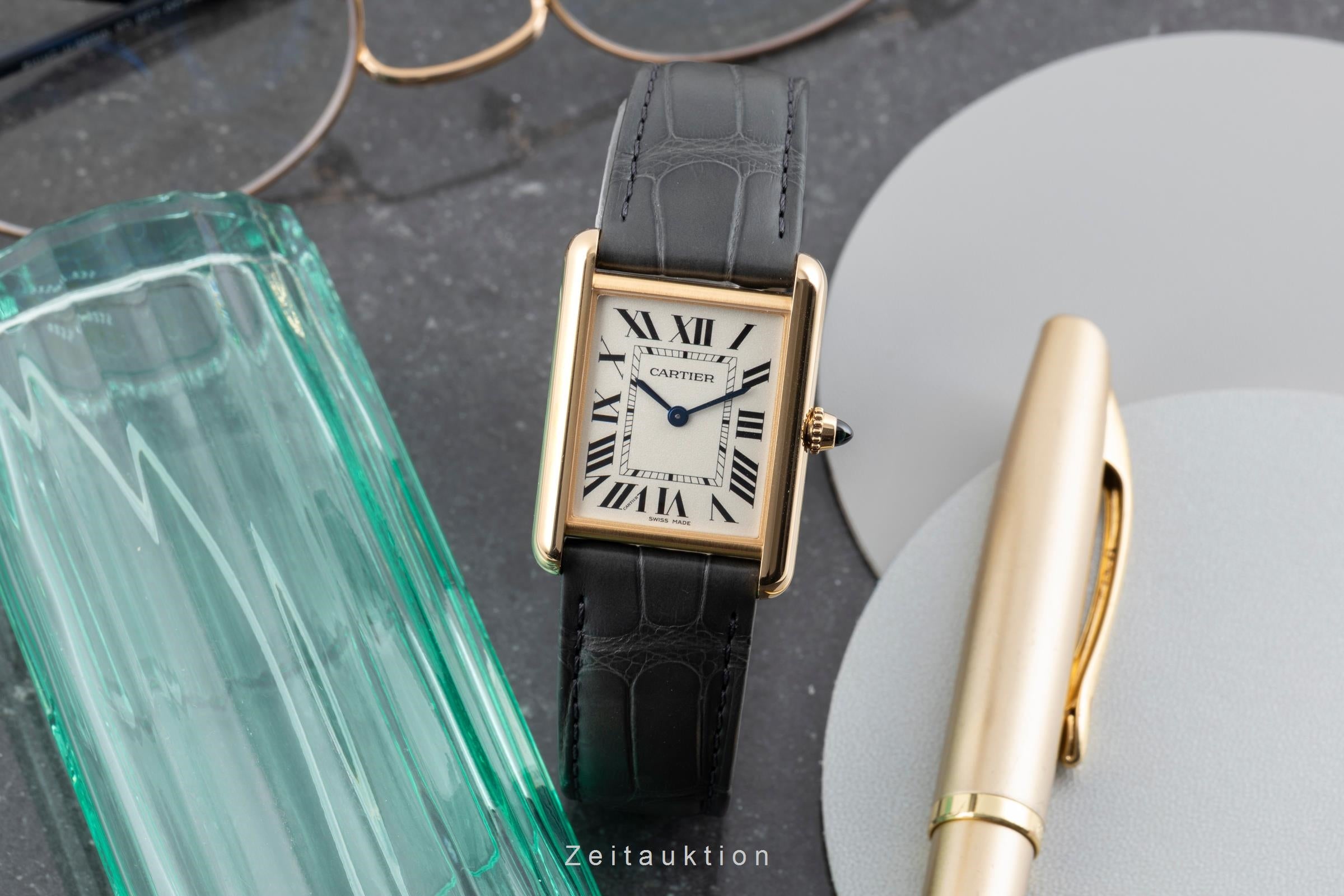 Cartier Tank or 18 ct quartz unisexe WGTA0067 LP: 13600EUR  [2604118]