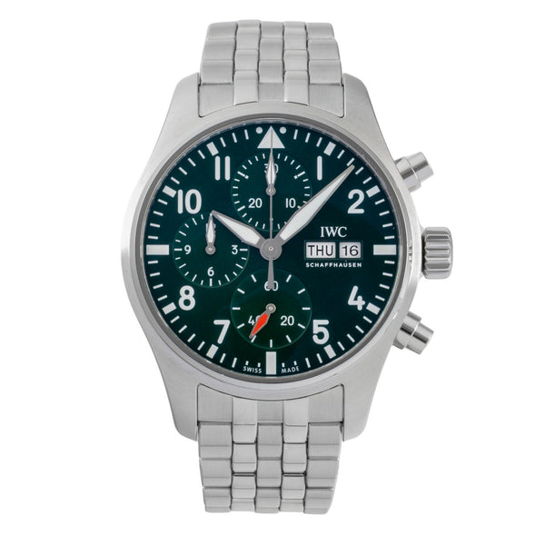 IWC Fliegerchronograph cronógrafo acero automático reloj para caballeros IW388104 LP: 8600EUR  [2604122]