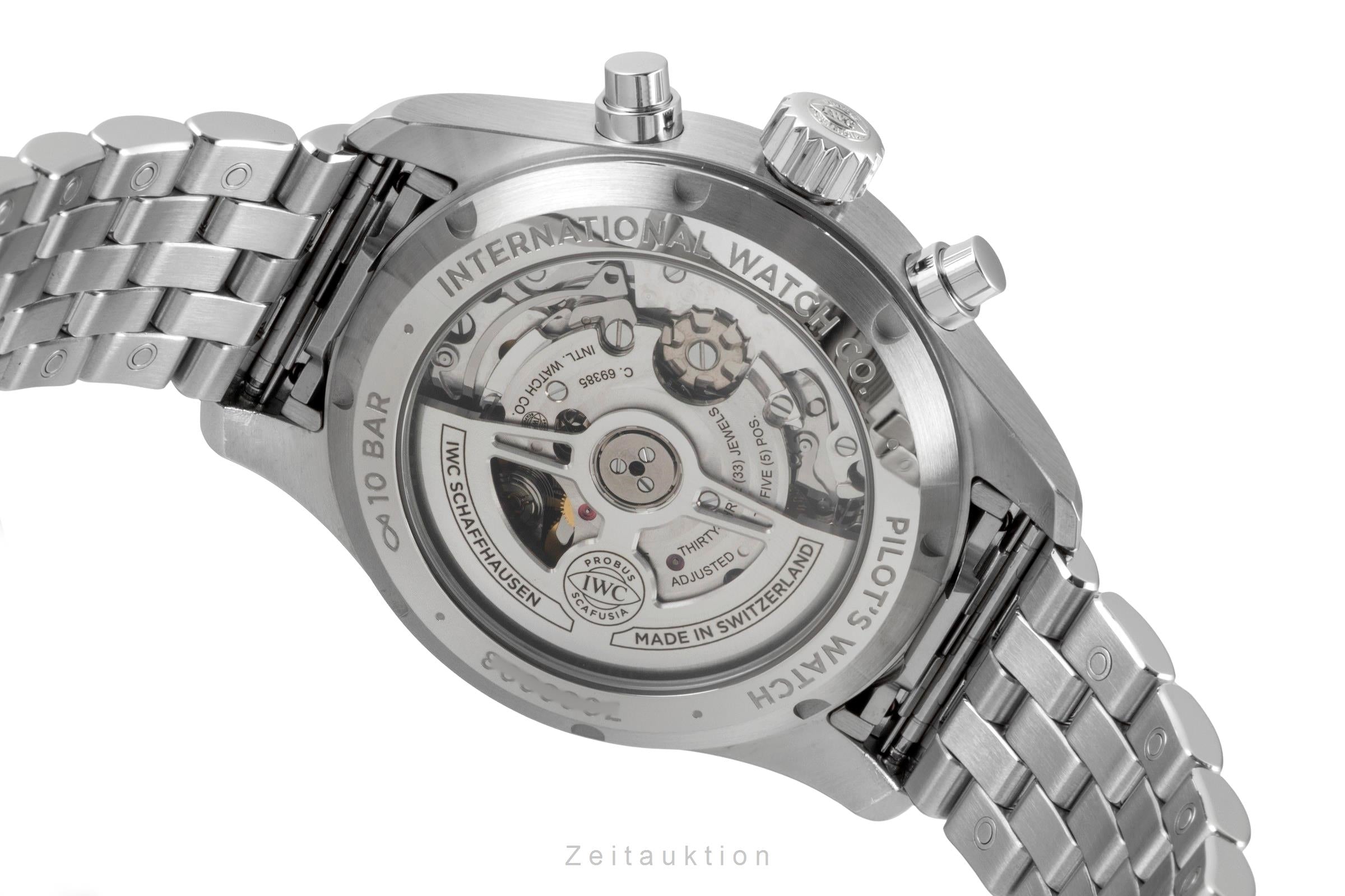IWC Fliegerchronograph cronógrafo acero automático reloj para caballeros IW388104 LP: 8600EUR  [2604122]