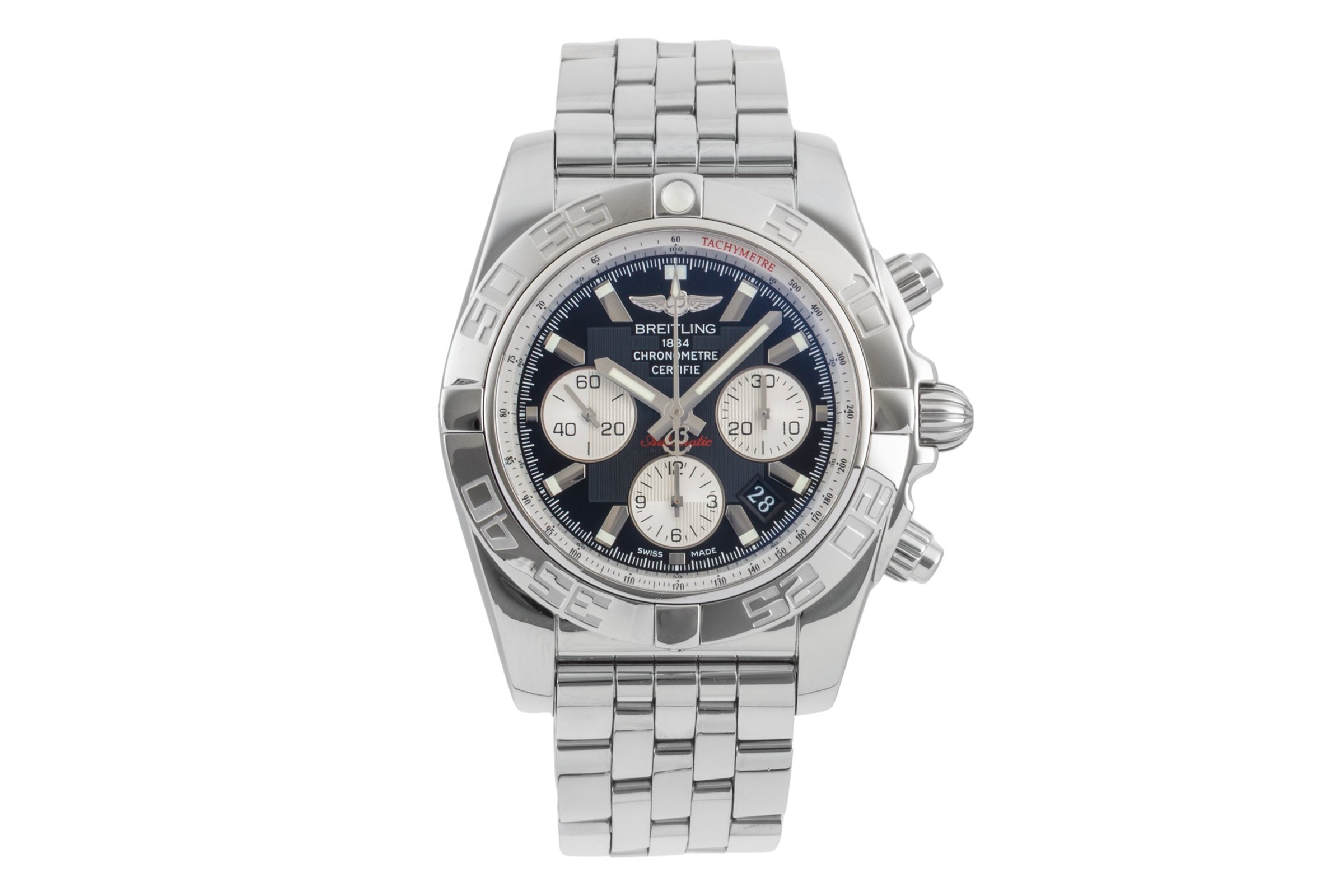 Breitling Chronomat 44 Chronograph Stahl Automatik Ref. AB011012/B967 B&P 2015 [2604123]