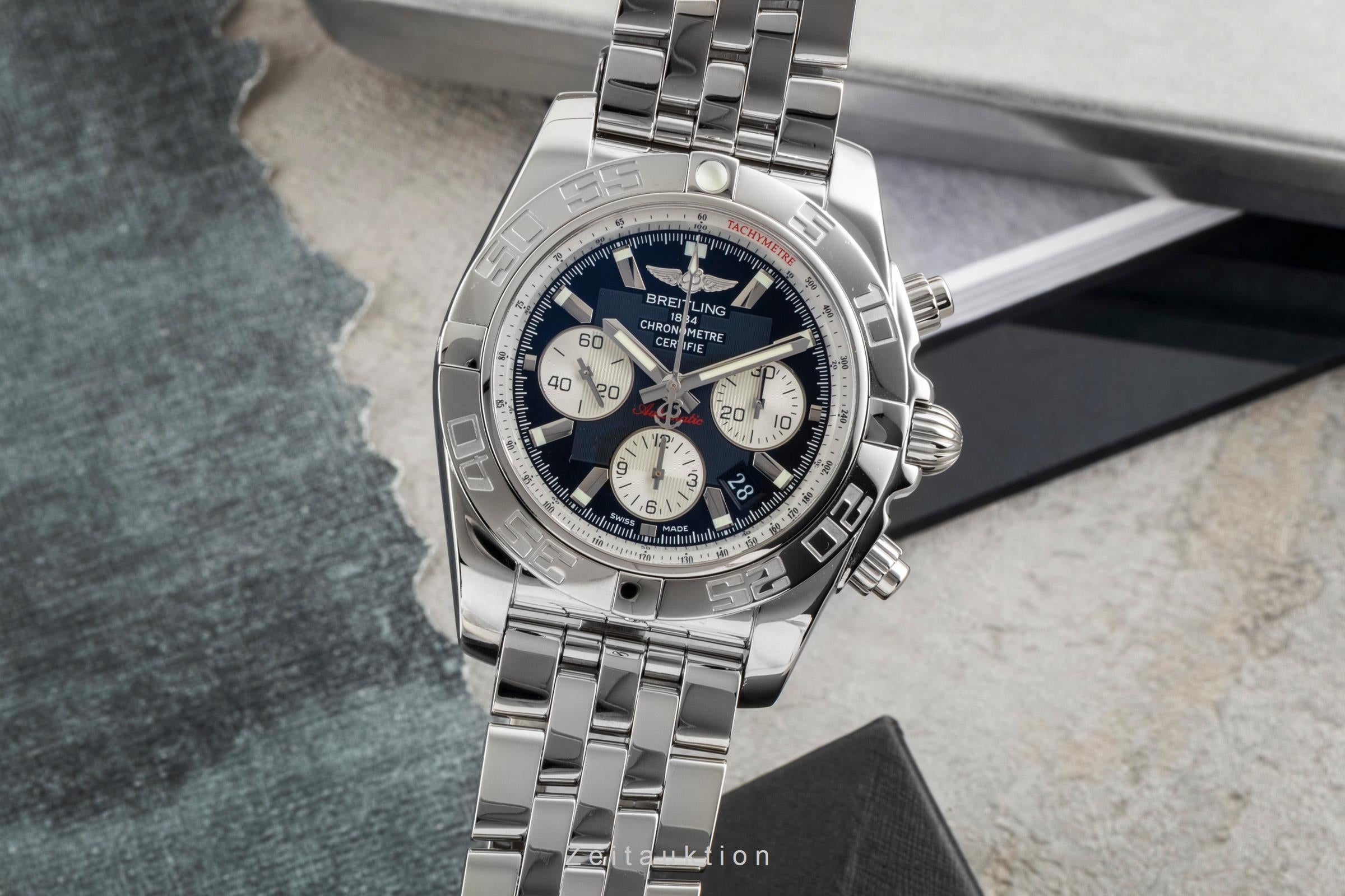 Breitling Chronomat 44 Chronograph Stahl Automatik Ref. AB011012/B967 B&P 2015 [2604123]
