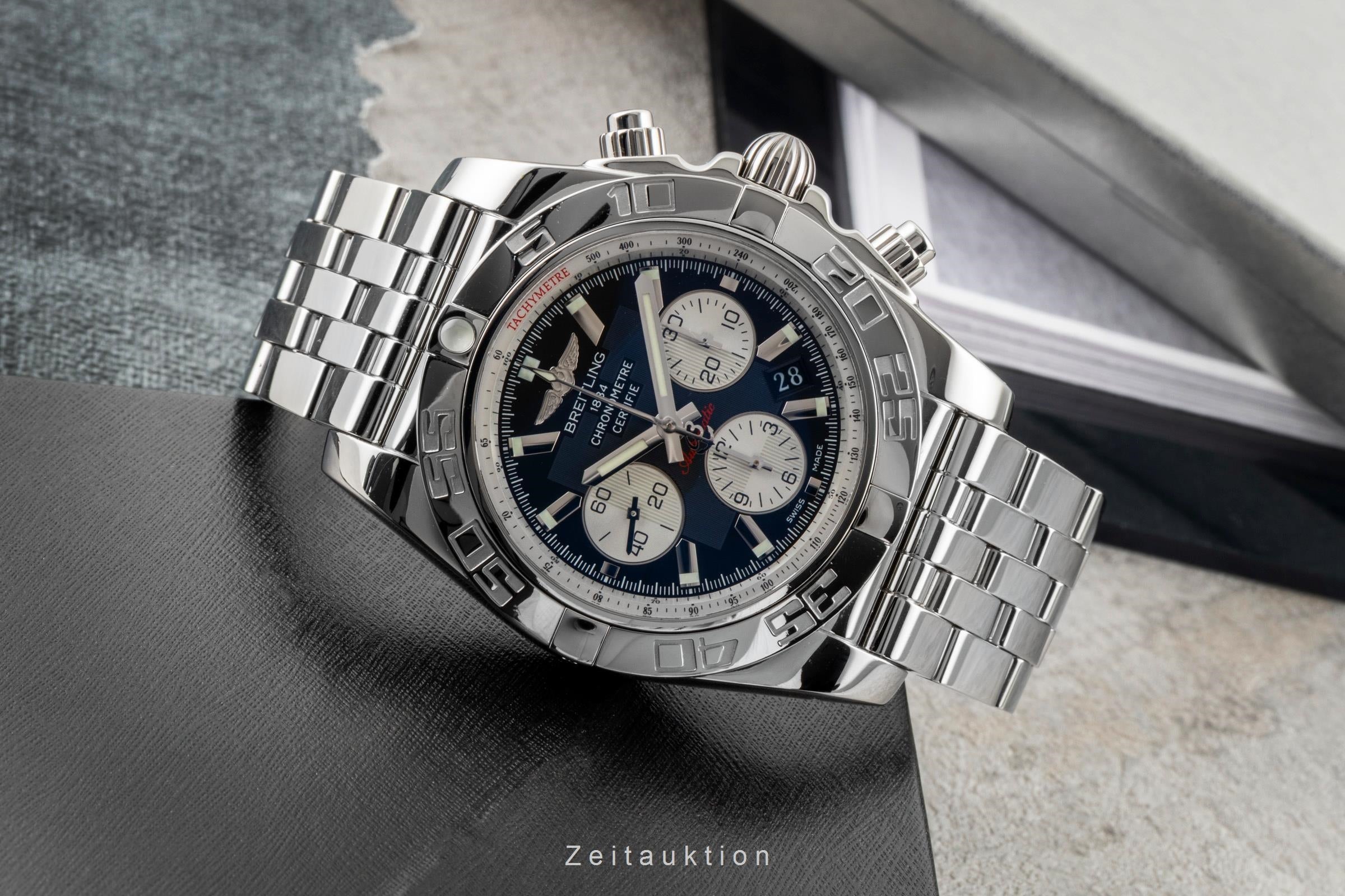 Breitling Chronomat 44 Chronograph Stahl Automatik Ref. AB011012/B967 B&P 2015 [2604123]