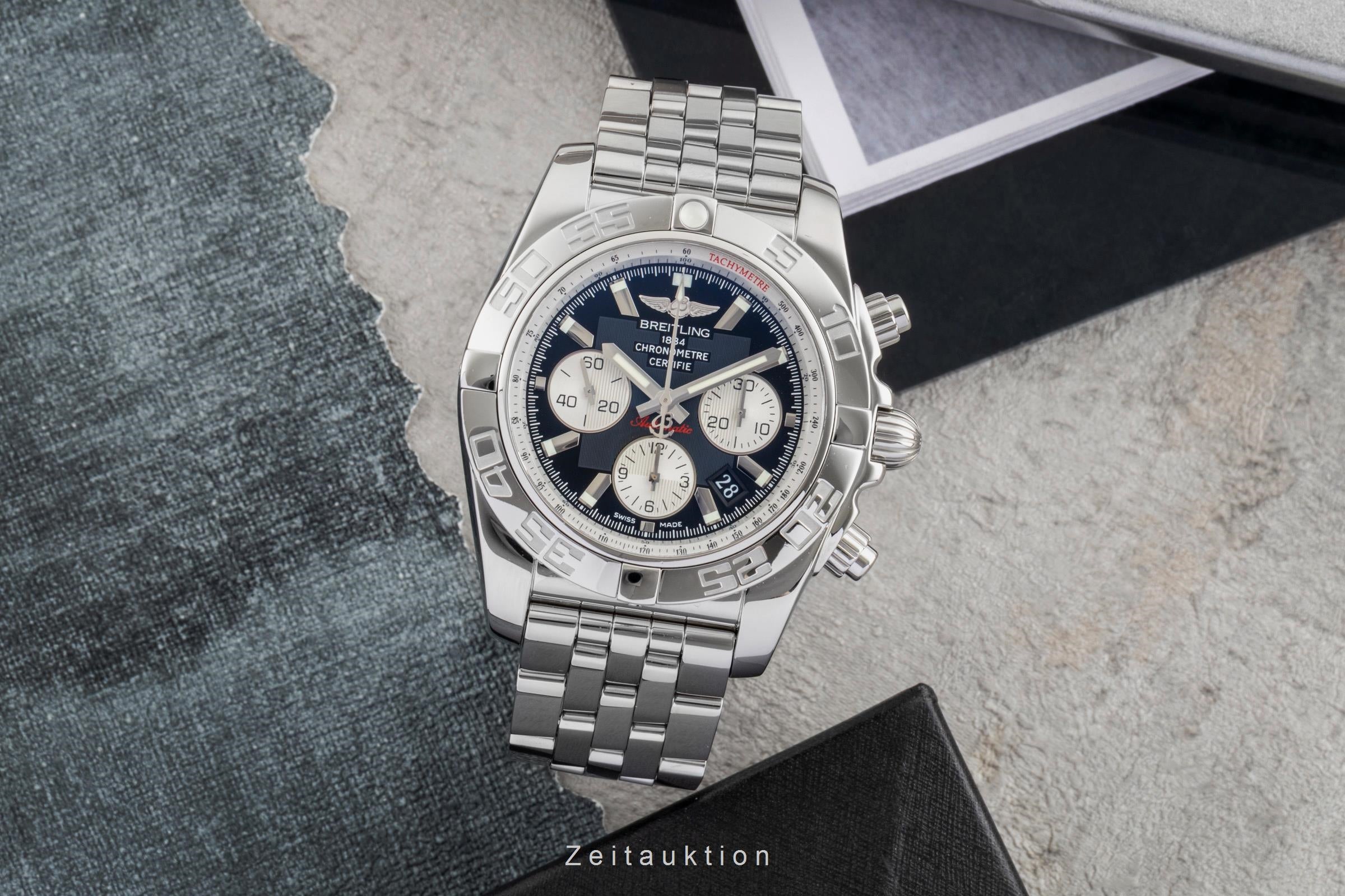 Breitling Chronomat 44 Chronograph Stahl Automatik Ref. AB011012/B967 B&P 2015 [2604123]