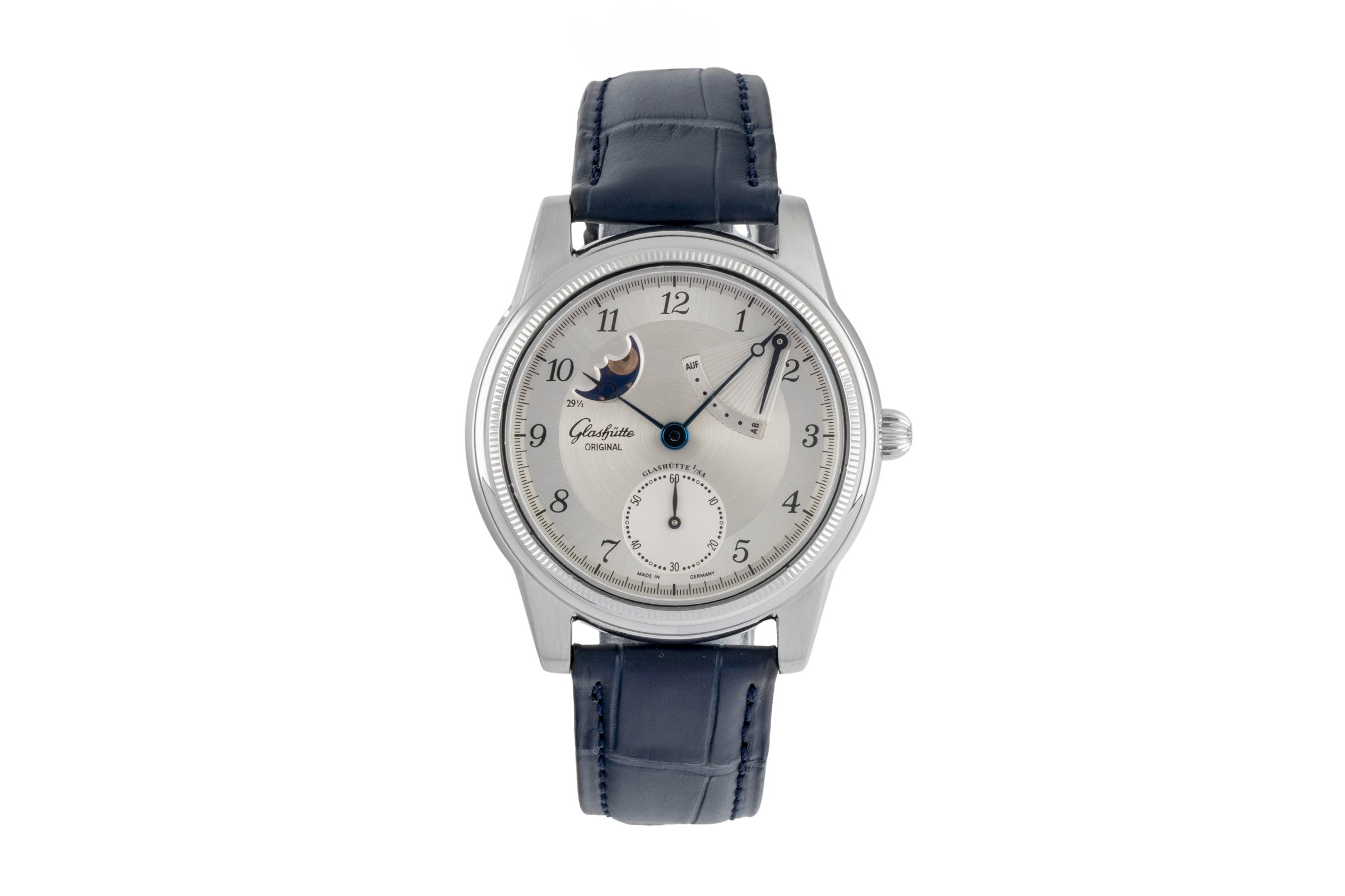 Glashütte 1845 acier à remontage manuel montre pour hommes 49-03-03-01-04  [2604128]