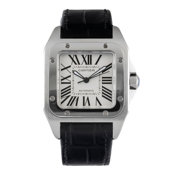 Cartier Santos 100 acciaio automatismo orologio da uomo W20106X8  [2604131]