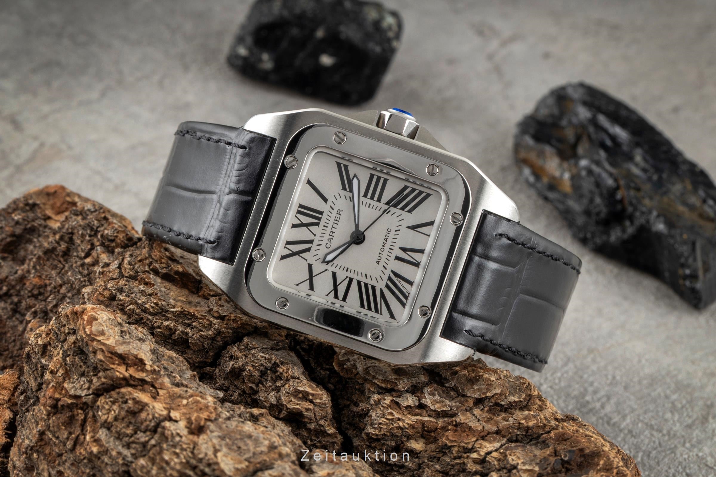Cartier Santos 100 acciaio automatismo orologio da uomo W20106X8  [2604131]