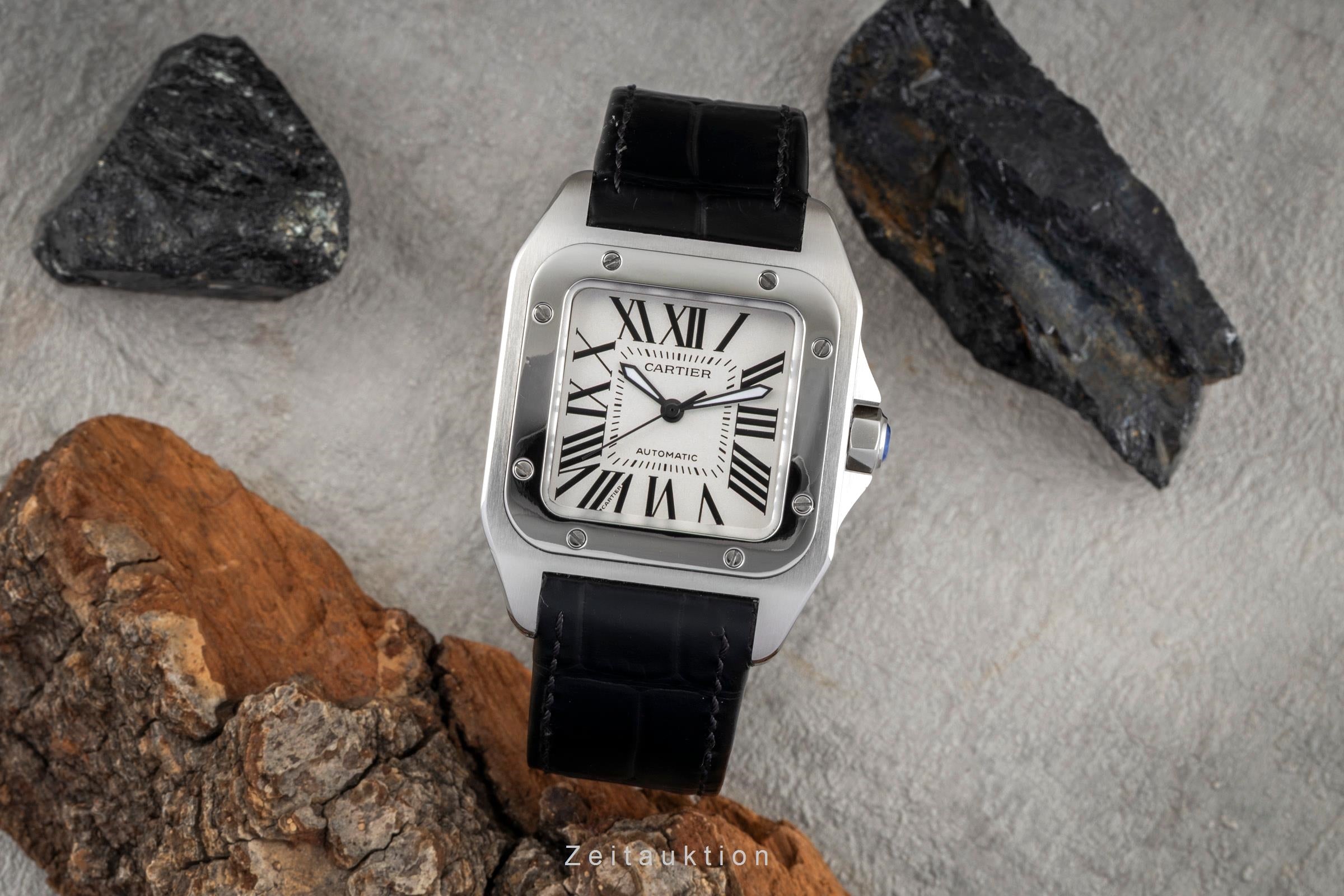 Cartier Santos 100 acciaio automatismo orologio da uomo W20106X8  [2604131]