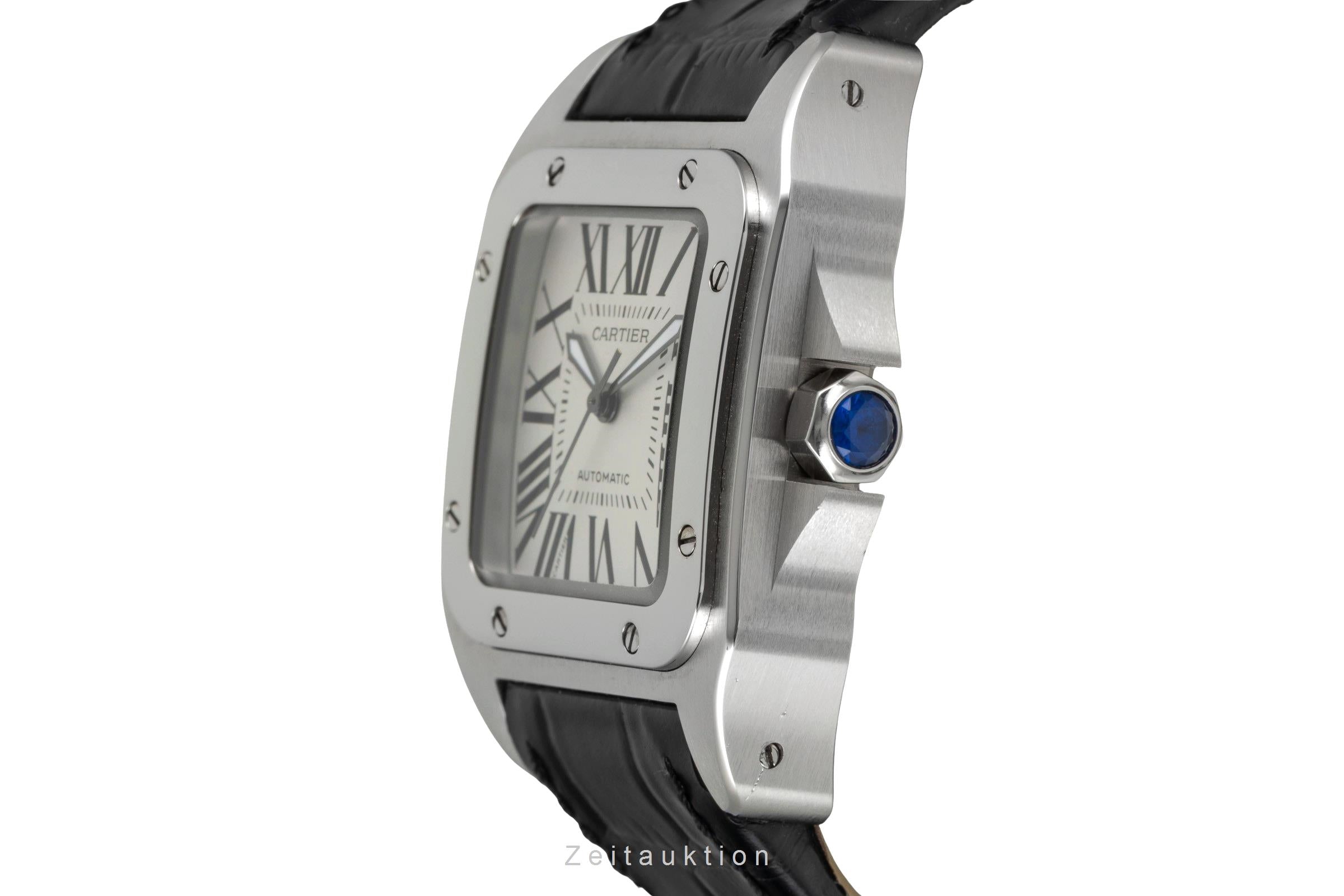 Cartier Santos 100 acciaio automatismo orologio da uomo W20106X8  [2604131]