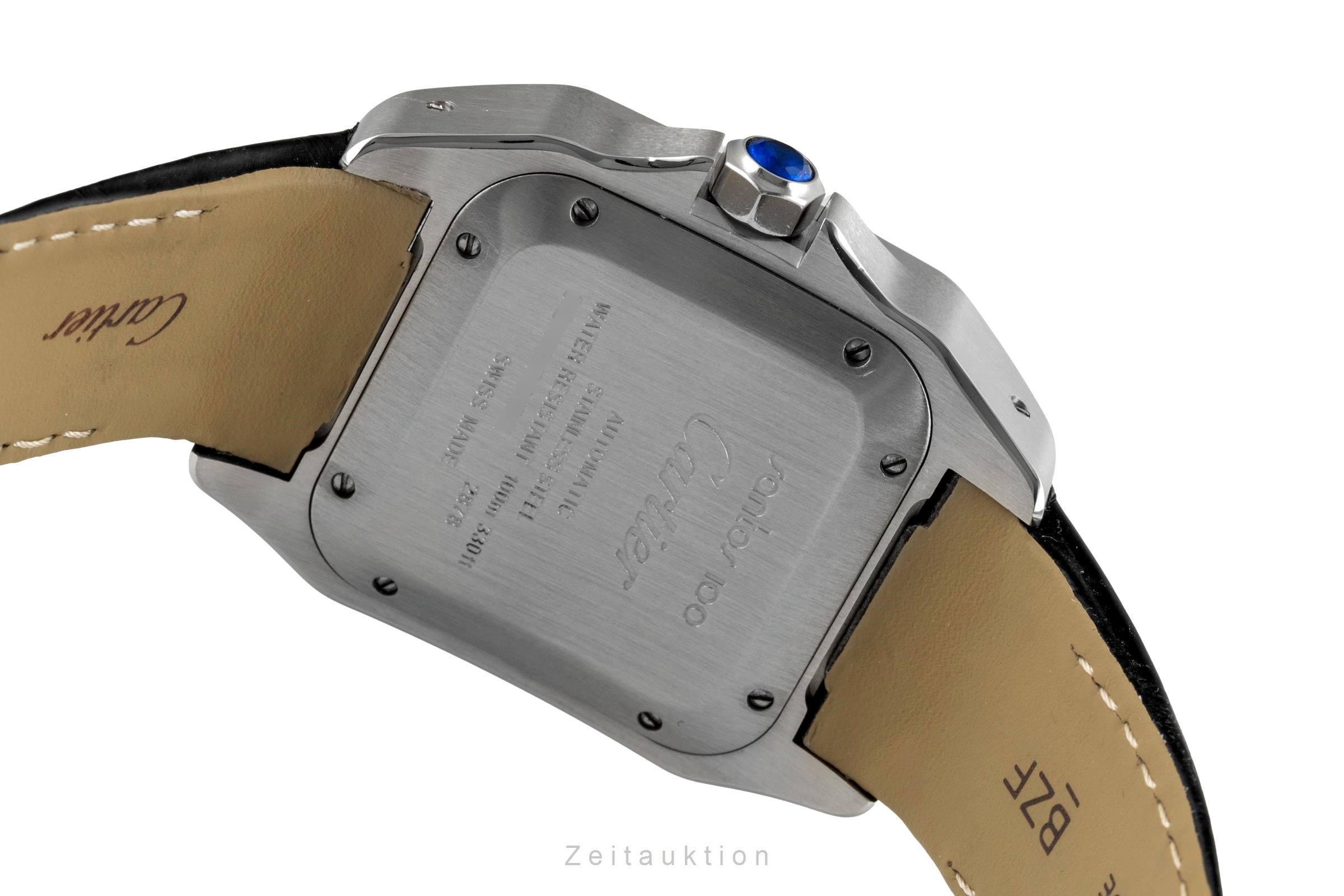 Cartier Santos 100 acciaio automatismo orologio da uomo W20106X8  [2604131]