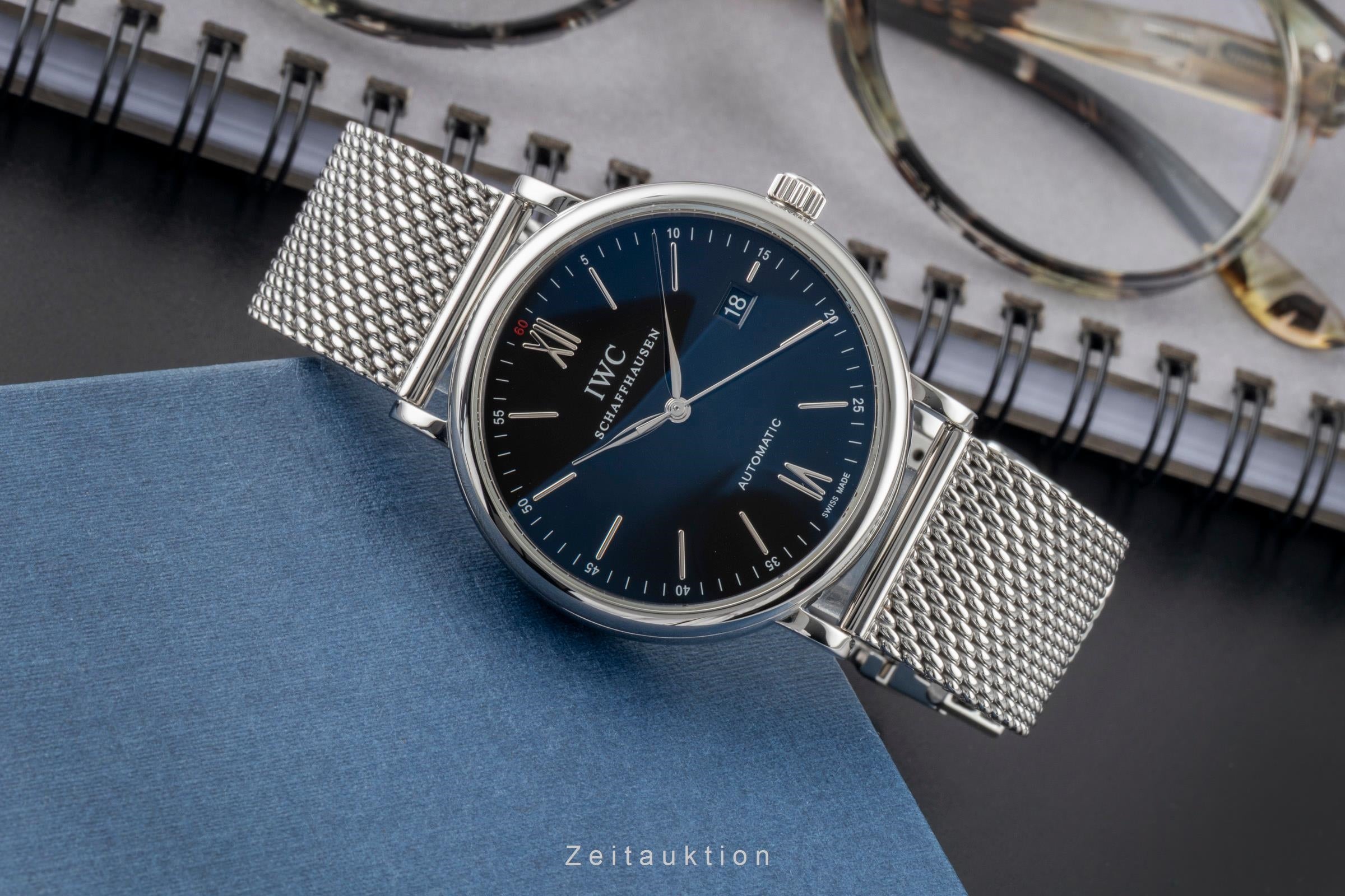 IWC Portofino acero automático reloj para caballeros IW356506 LP: 6300EUR  [2604133]