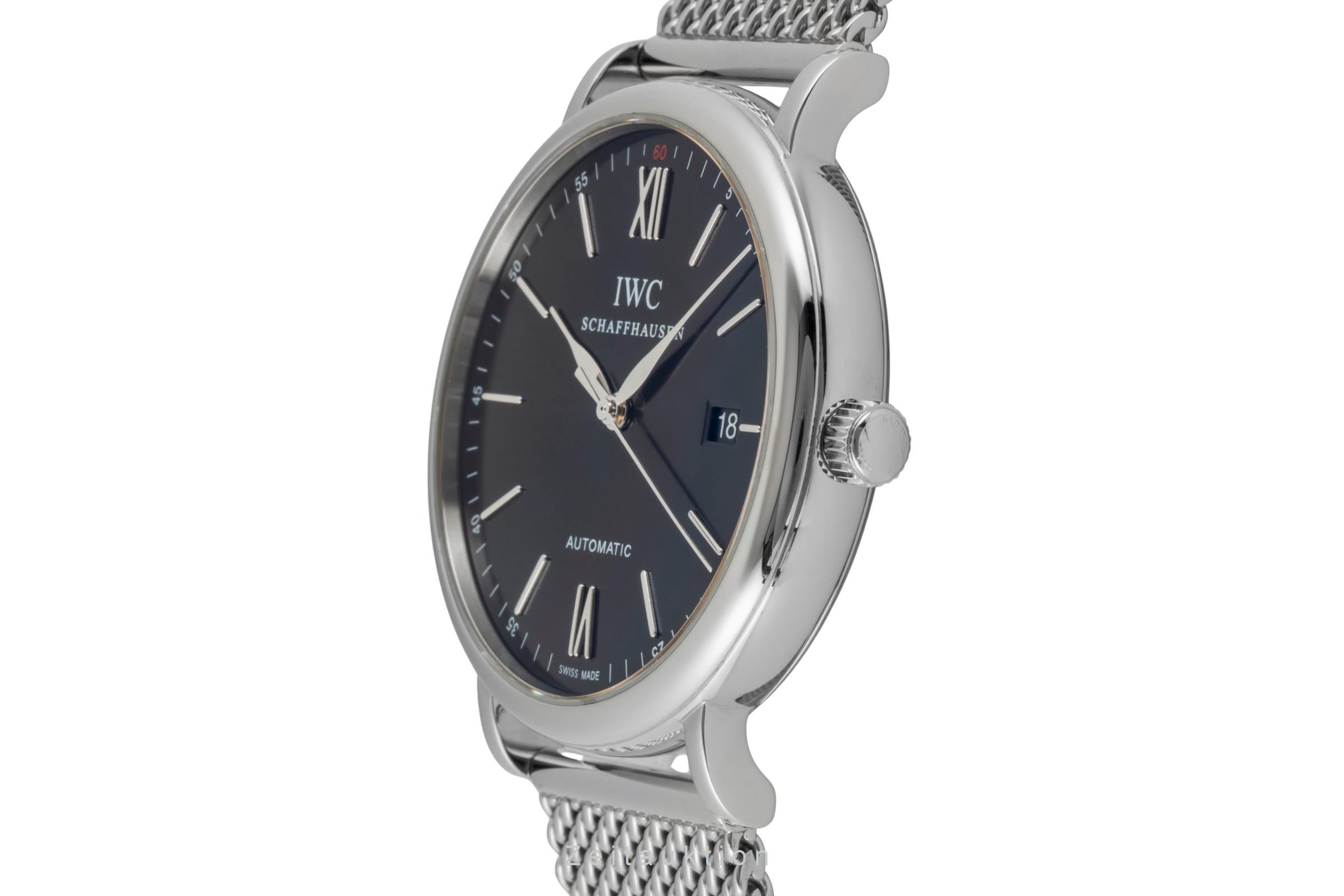 IWC Portofino acero automático reloj para caballeros IW356506 LP: 6300EUR  [2604133]