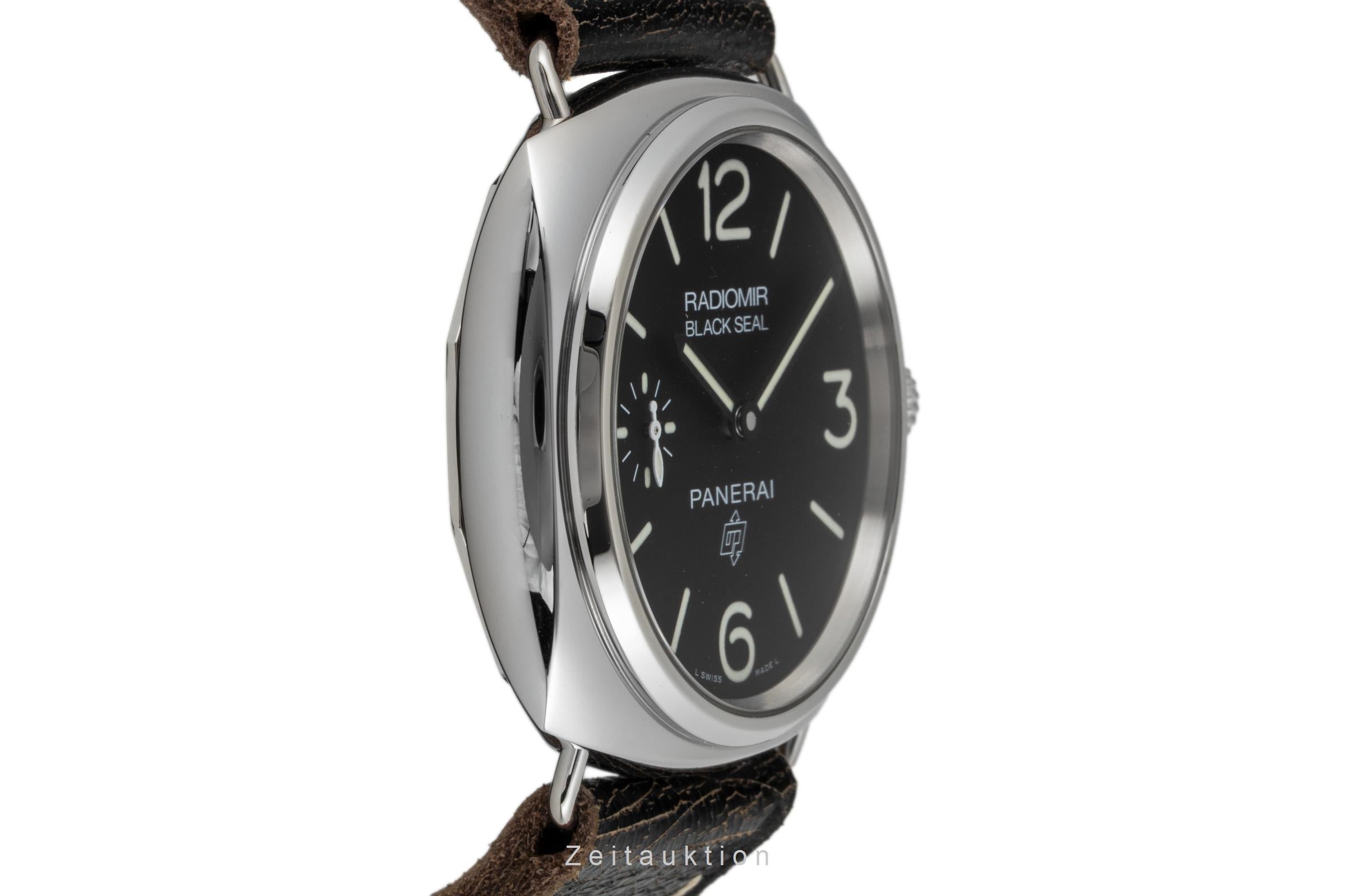 Panerai Radiomir Black Seal Stahl Handaufzug Herrenunhr Ref. PAM00754 B&P 2019 [2604139]