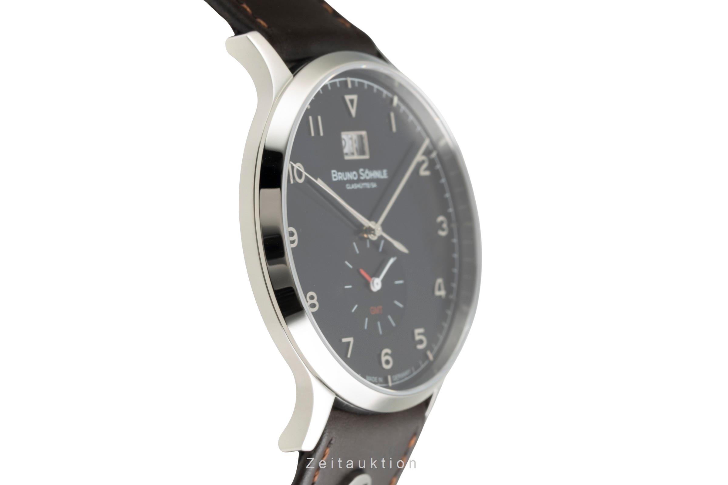 Bruno Söhnle Glashütte Brunello GMT steel quartz men's watch 17-13239-321  [2604141]