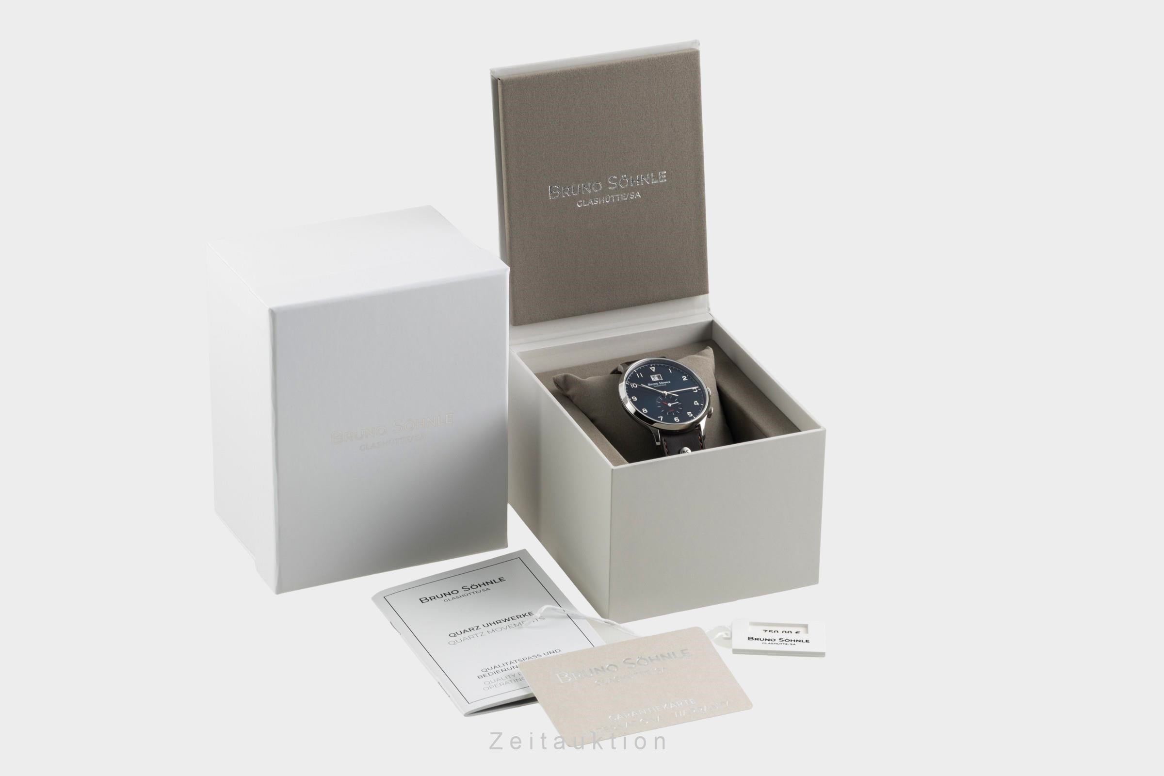 Bruno Söhnle Glashütte Brunello GMT steel quartz men's watch 17-13239-321  [2604141]