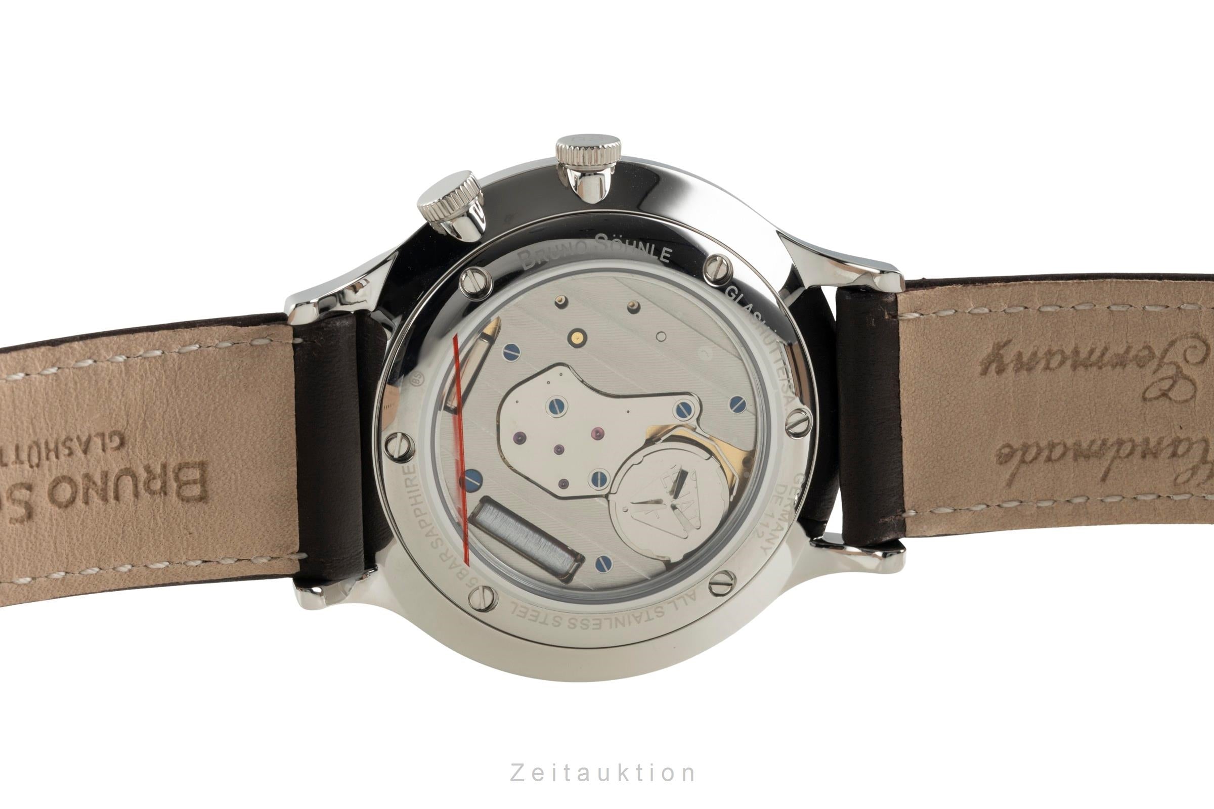 Bruno Söhnle Glashütte Brunello GMT steel quartz men's watch 17-13239-321  [2604141]