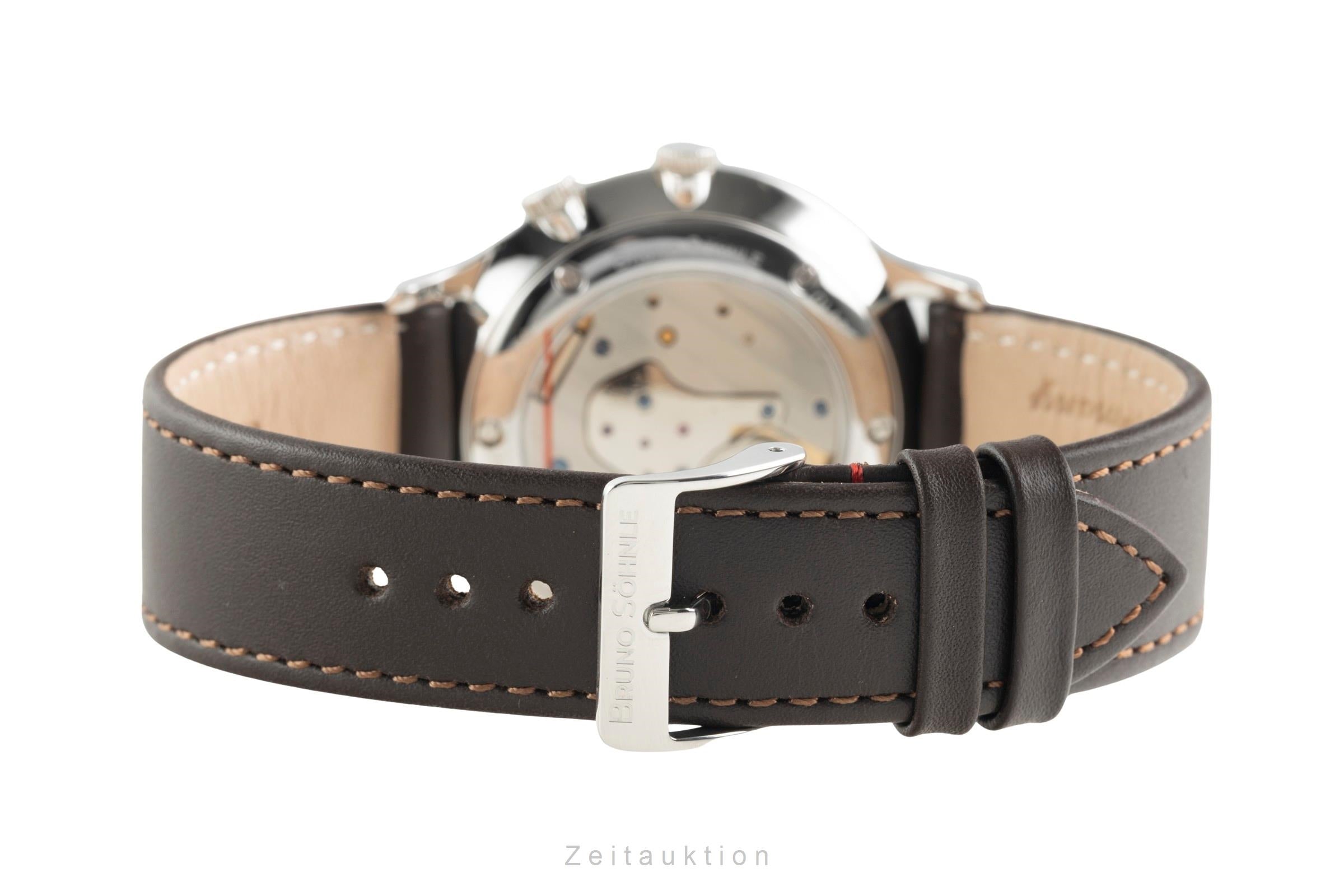 Bruno Söhnle Glashütte Brunello GMT steel quartz men's watch 17-13239-321  [2604141]