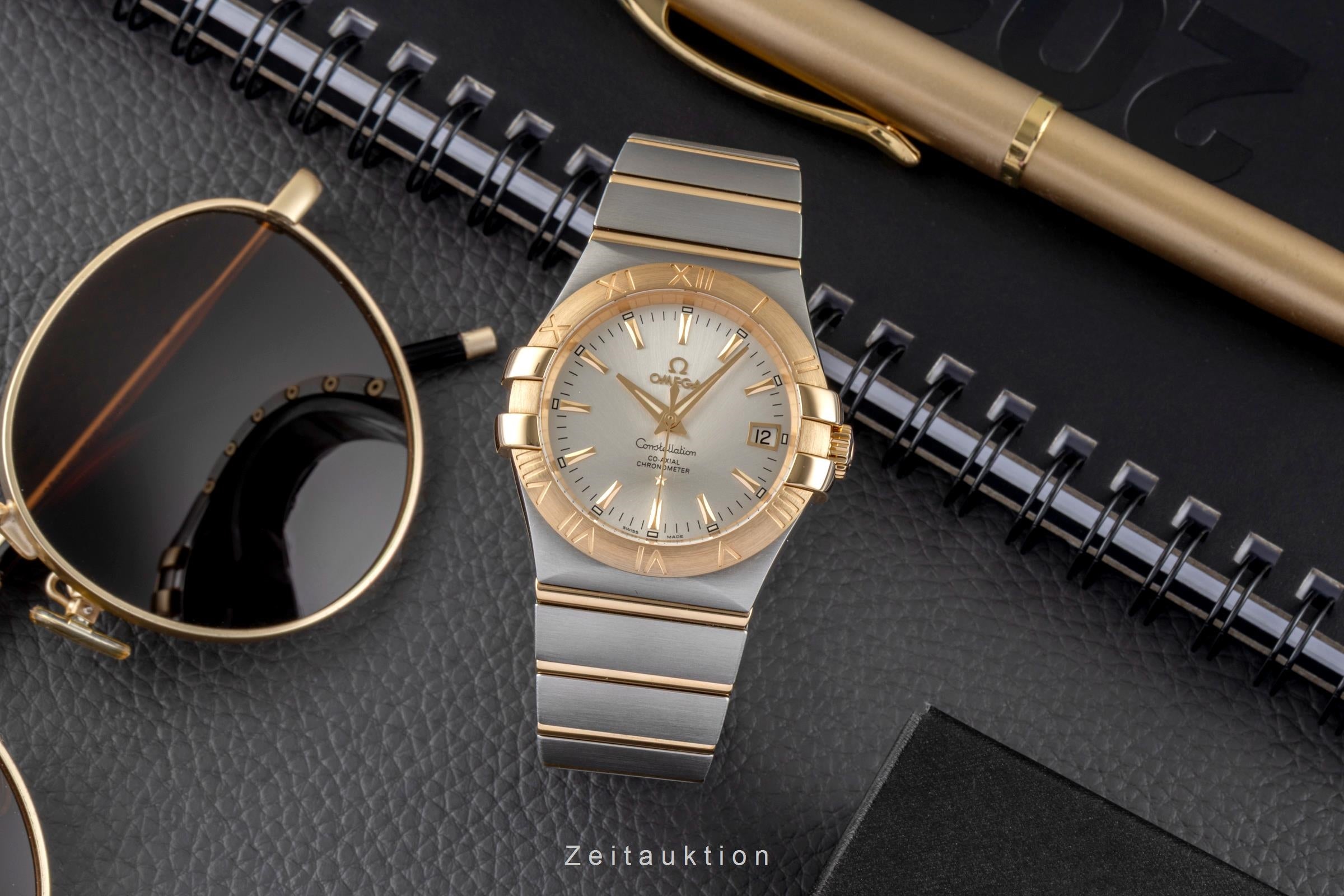 Omega Constellation acier / or  automatique montre pour hommes 123.20.35.20.02.002  [2604147]