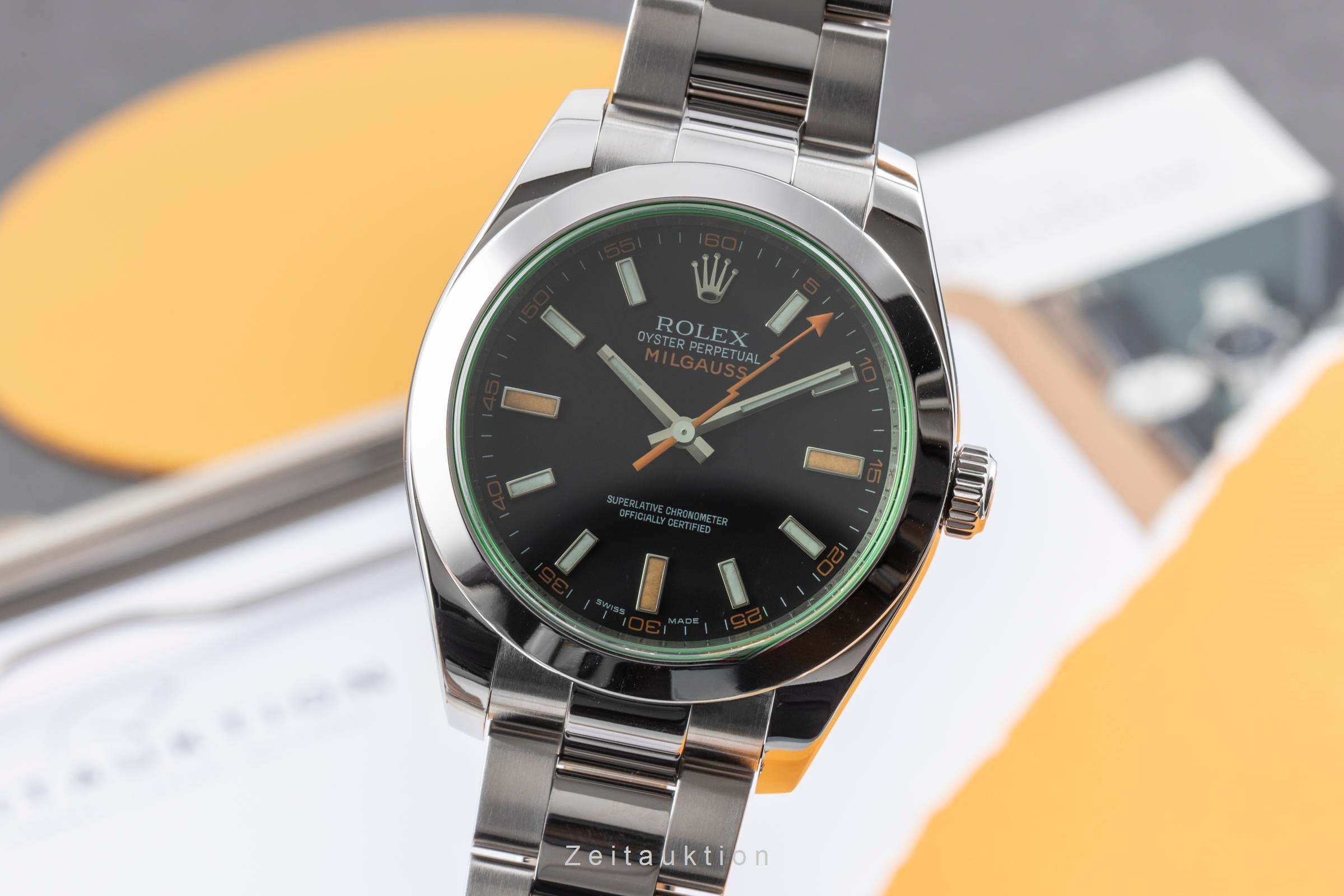 Rolex Milgauss steel automatic men's watch 116400GV  [2604148]