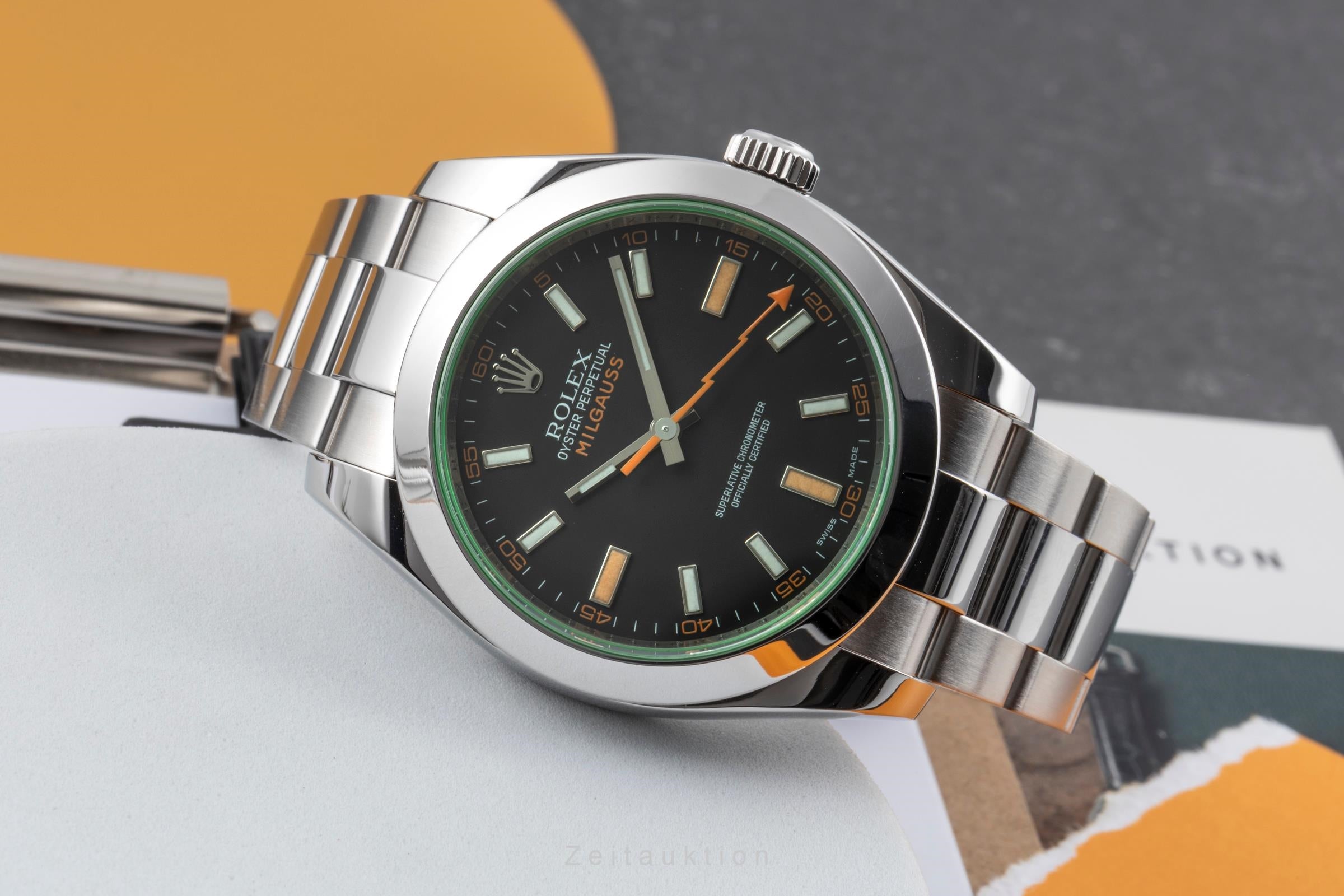 Rolex Milgauss steel automatic men's watch 116400GV  [2604148]