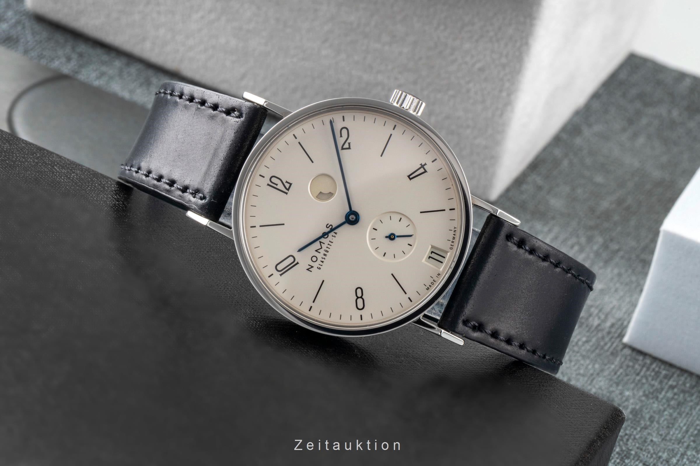 Nomos Tangente acero cuerda manual reloj para caballeros 131 LP: 3000EUR  [2604149]