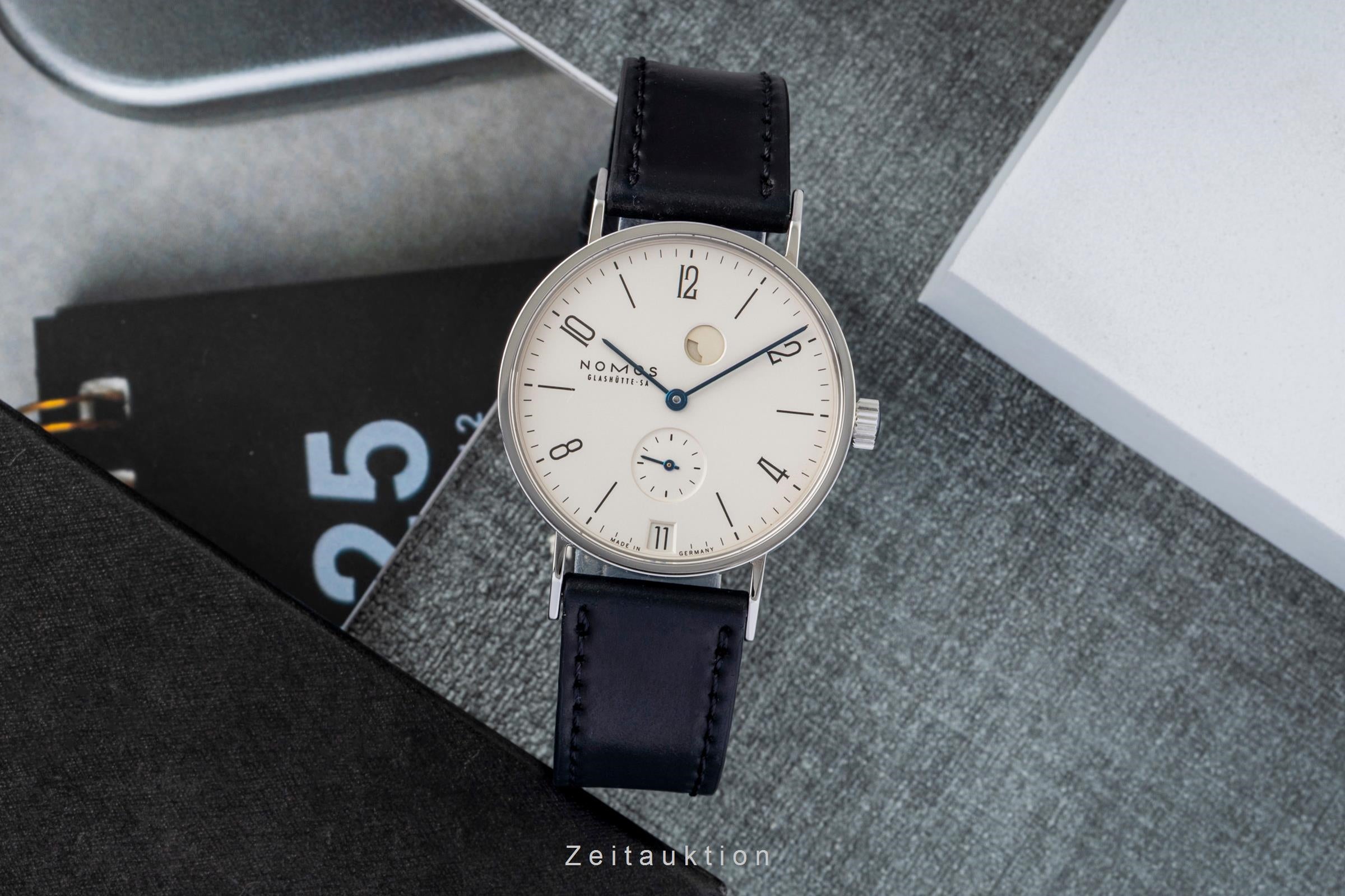 Nomos Tangente acero cuerda manual reloj para caballeros 131 LP: 3000EUR  [2604149]
