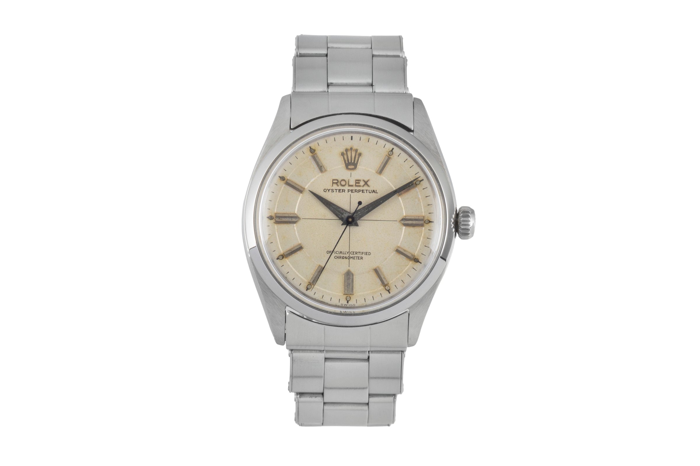 Rolex Oyster Perpetual acciaio automatismo orologio da uomo 6564 Vintage  [2604153]