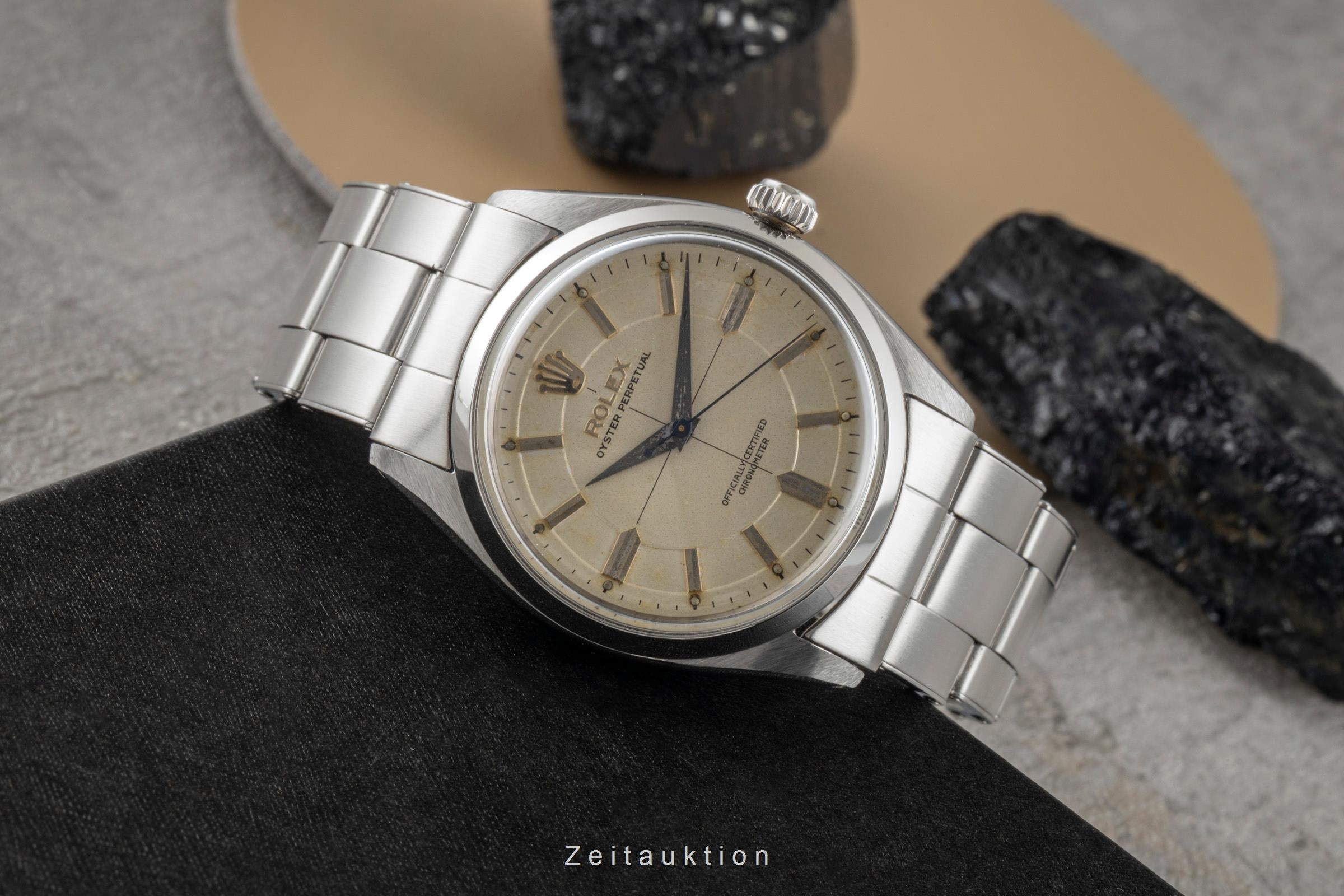 Rolex Oyster Perpetual 34 Edelstahl Automatik Herrenuhr Ref. 6564 Vintage  [2604153]