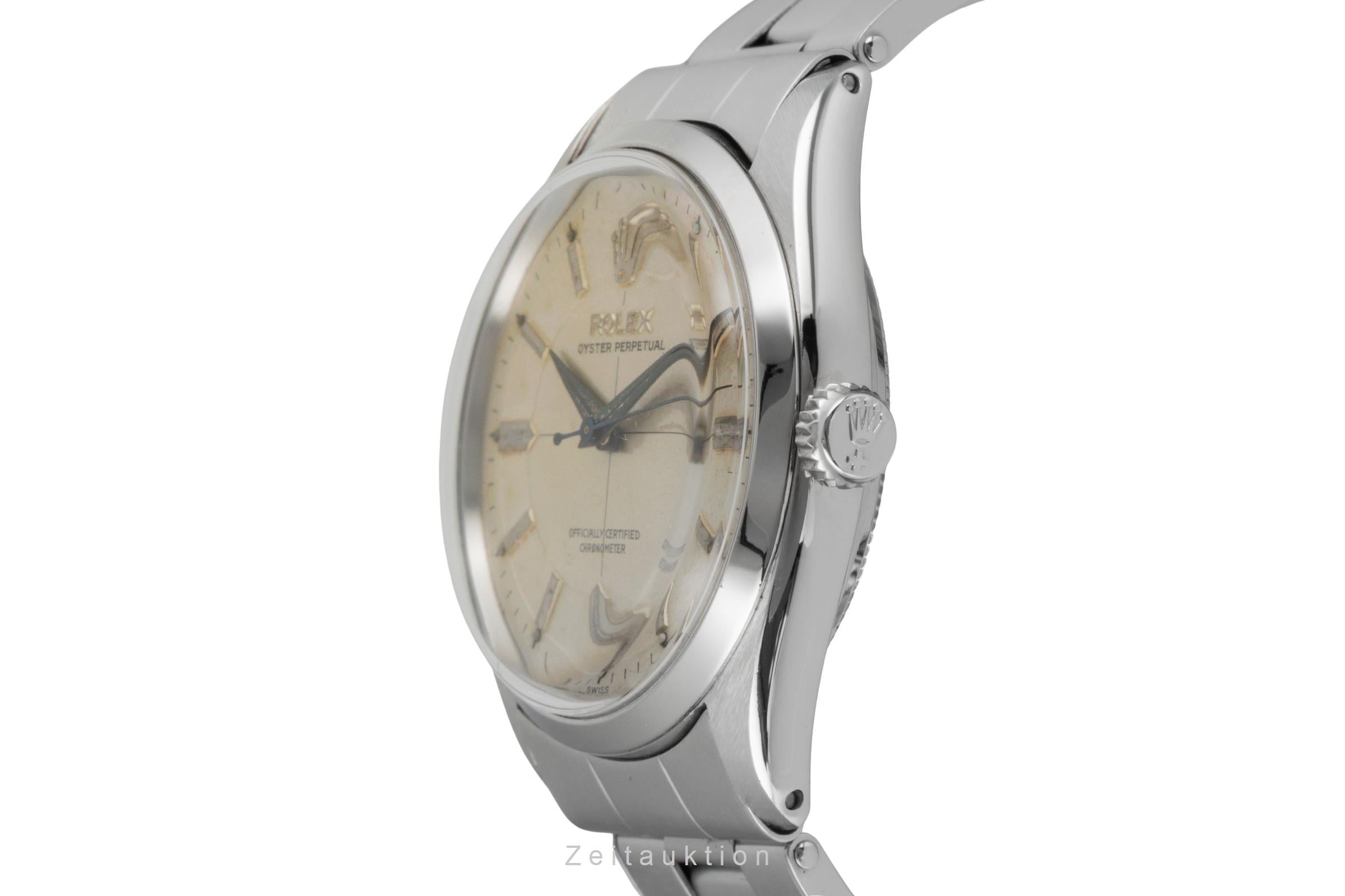 Rolex Oyster Perpetual 34 Edelstahl Automatik Herrenuhr Ref. 6564 Vintage  [2604153]