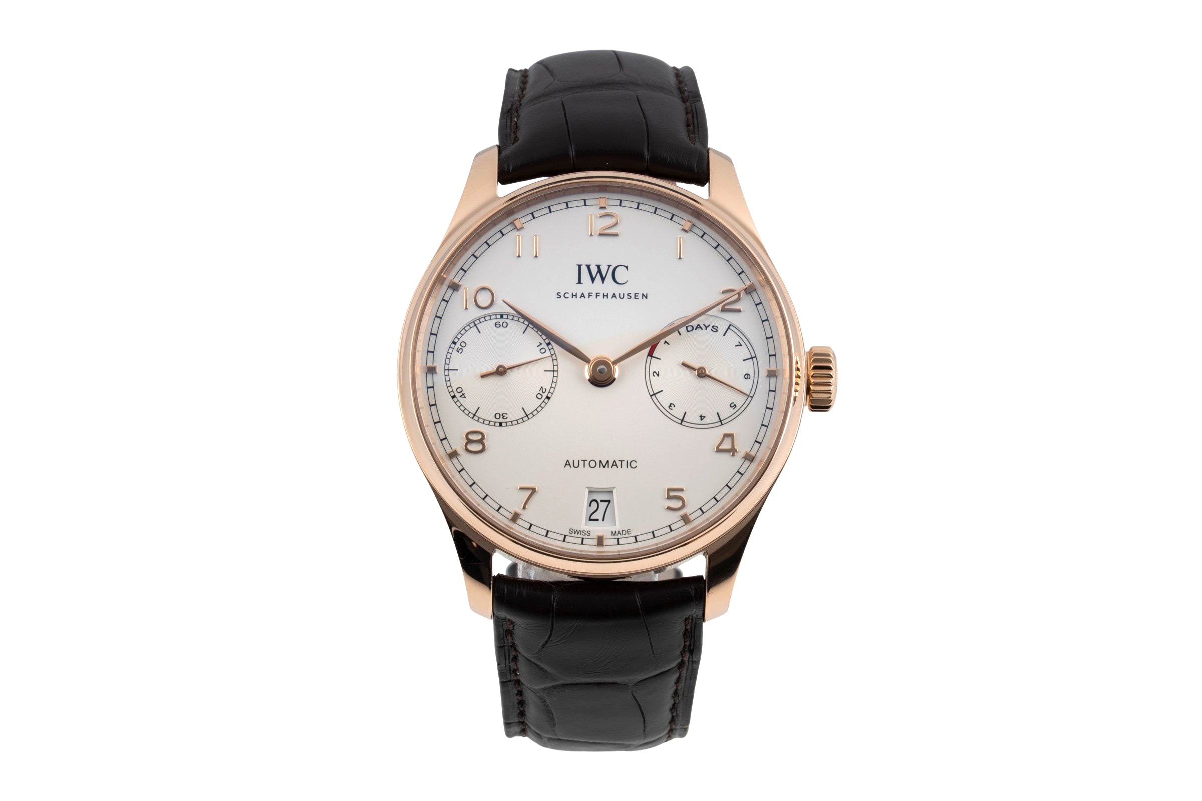 IWC Portugieser oro rosso 18 ct automatismo orologio da uomo IW500701 LP: 29100EUR  [2604154]