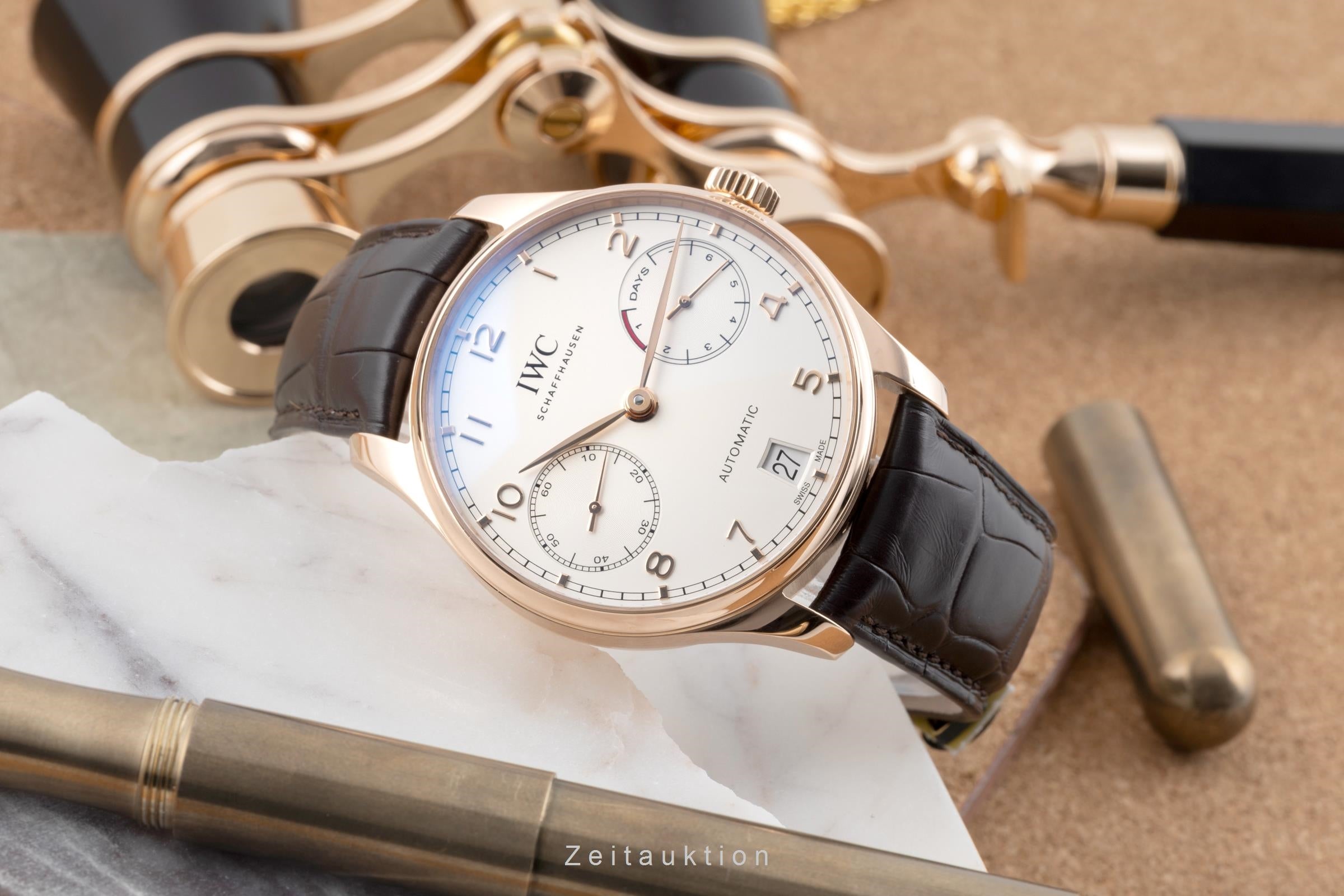 IWC Portugieser oro rosso 18 ct automatismo orologio da uomo IW500701 LP: 29100EUR  [2604154]