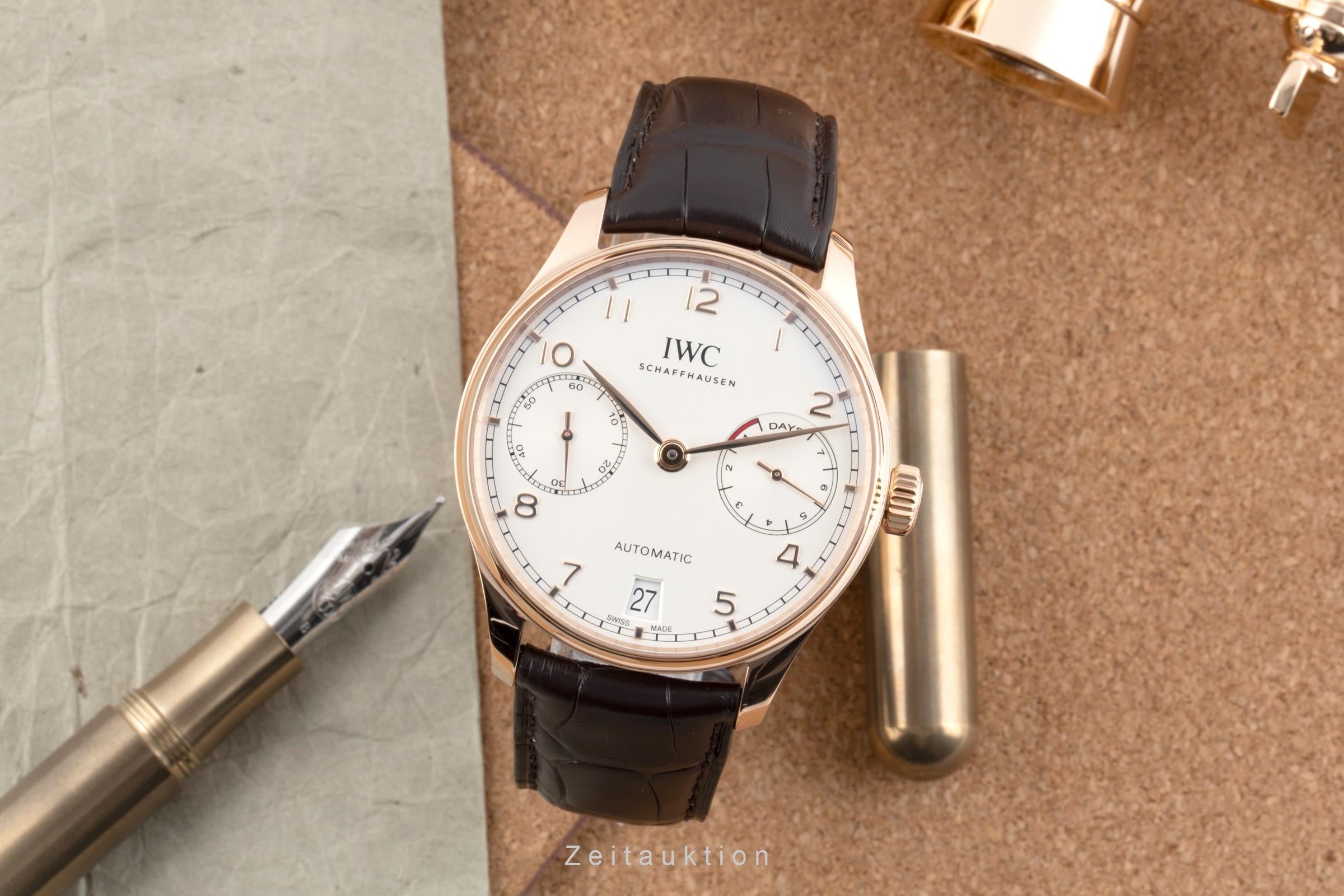 IWC Portugieser oro rosso 18 ct automatismo orologio da uomo IW500701 LP: 29100EUR  [2604154]