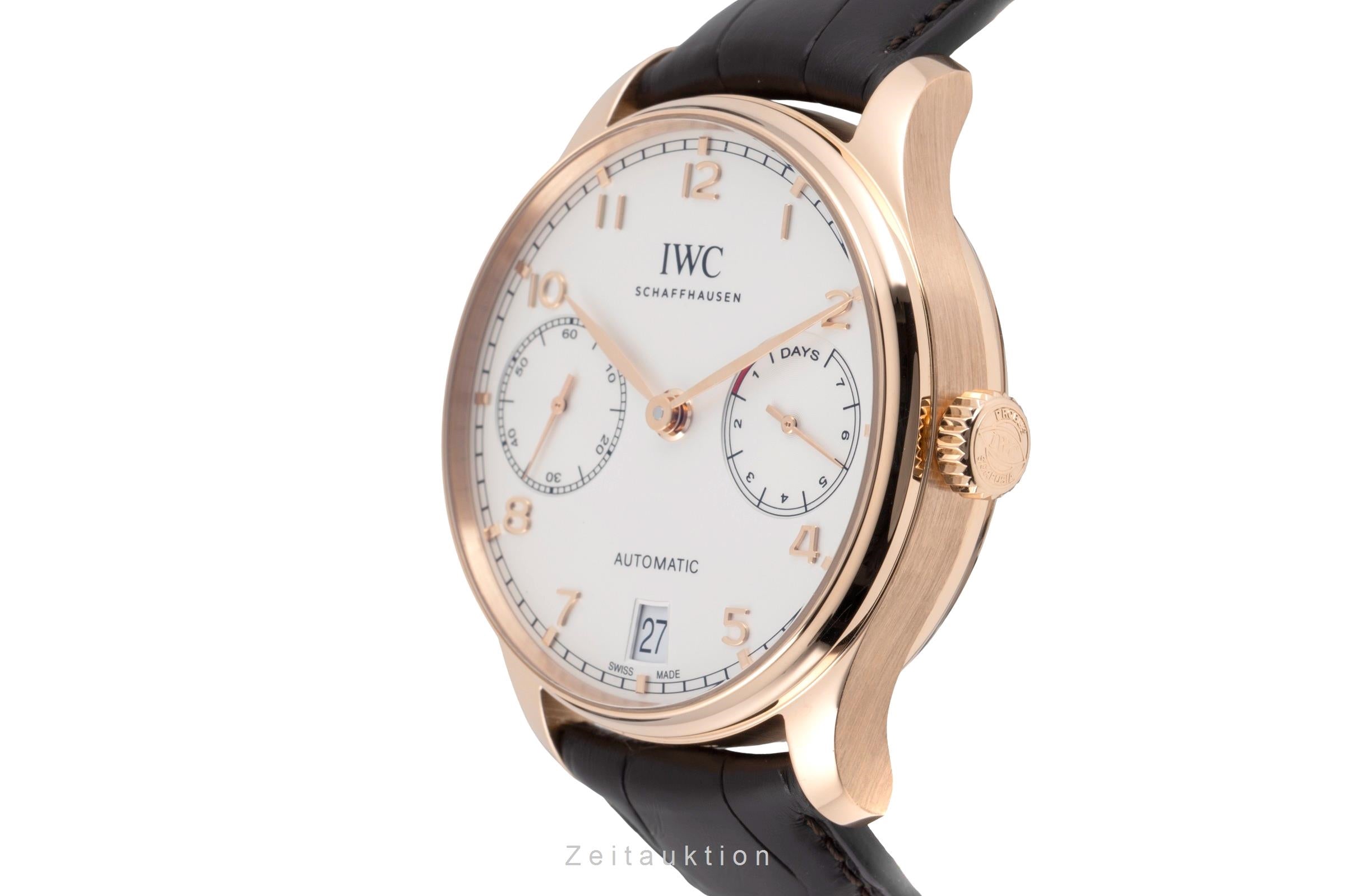 IWC Portugieser oro rosso 18 ct automatismo orologio da uomo IW500701 LP: 29100EUR  [2604154]