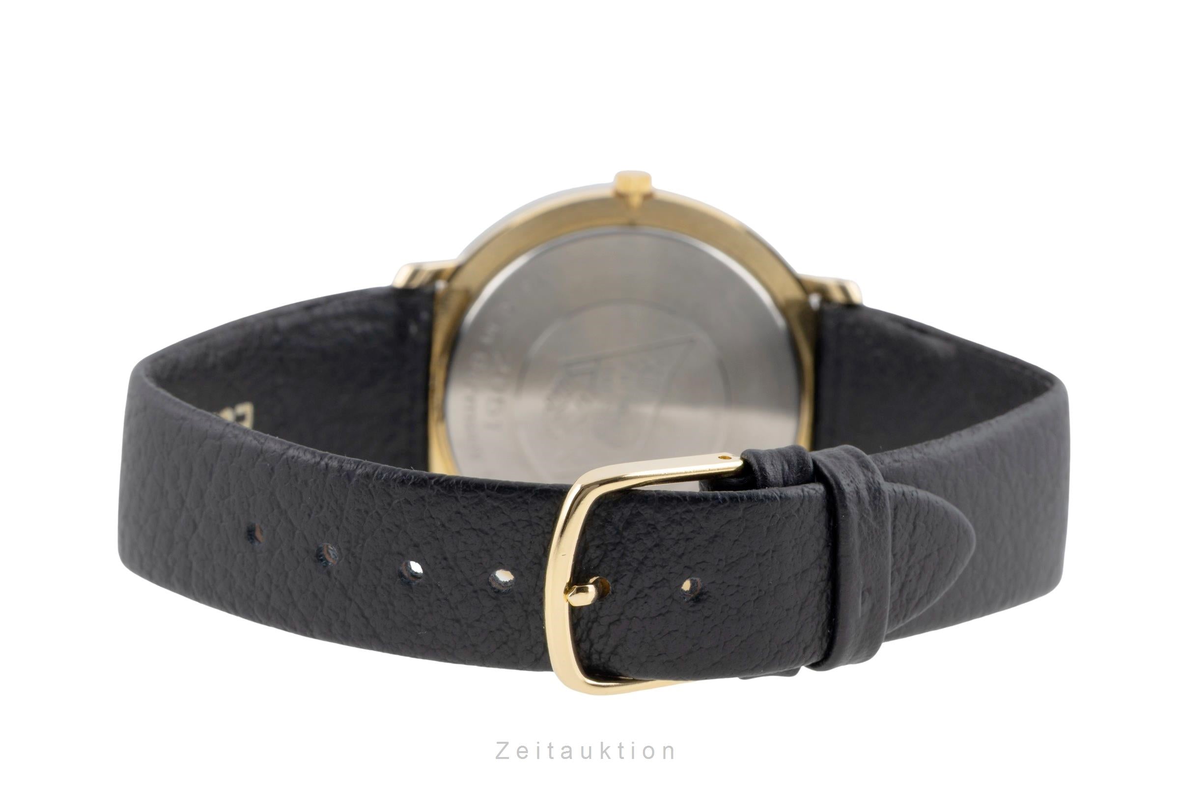 Glashütte latón bañado en oro cuarzo reloj para caballeros Vintage  [2604155]