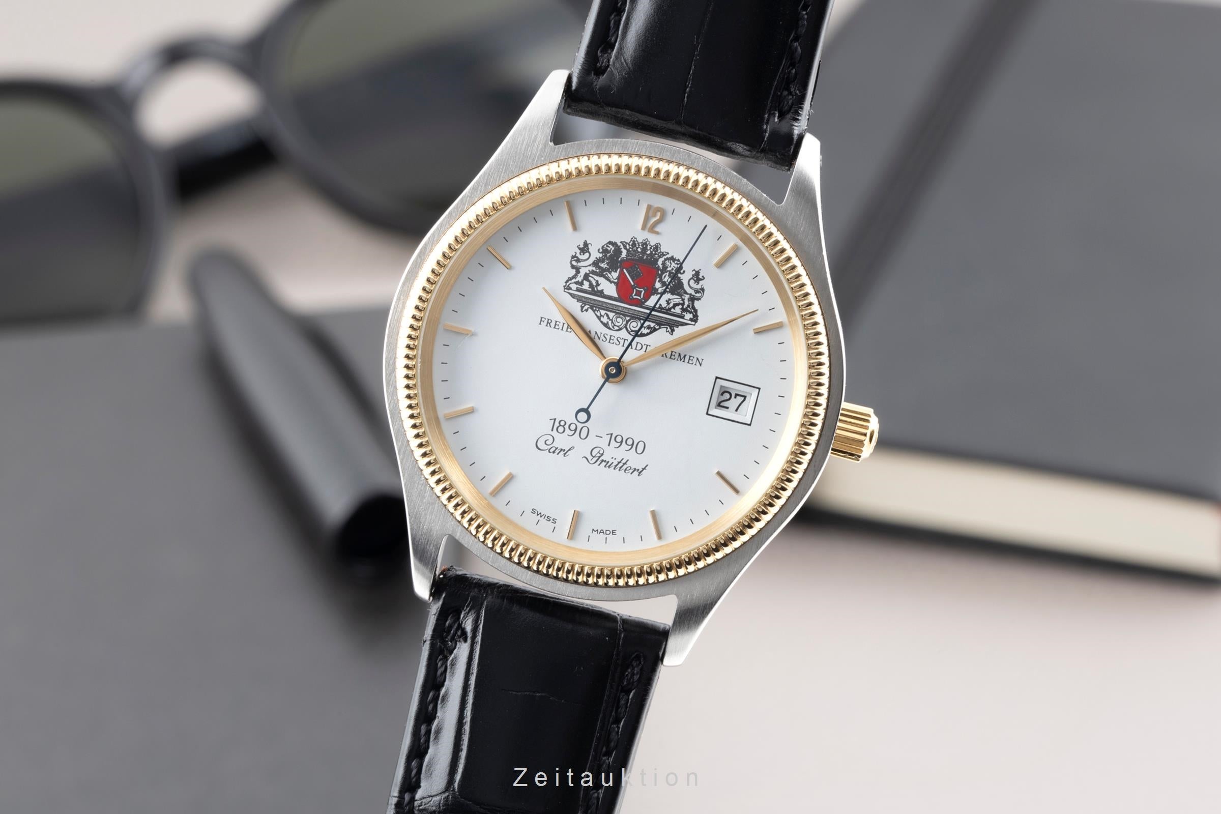 Chronoswiss acciaio / dorato automatismo orologio da uomo G 2814 Limited  [2604157]