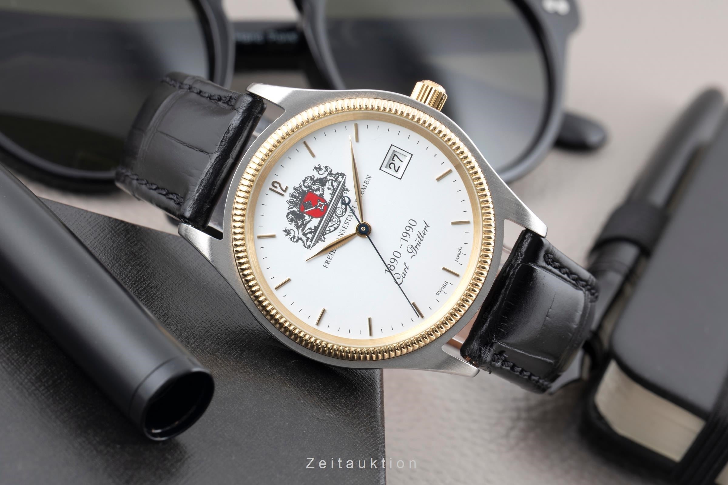 Chronoswiss acciaio / dorato automatismo orologio da uomo G 2814 Limited  [2604157]
