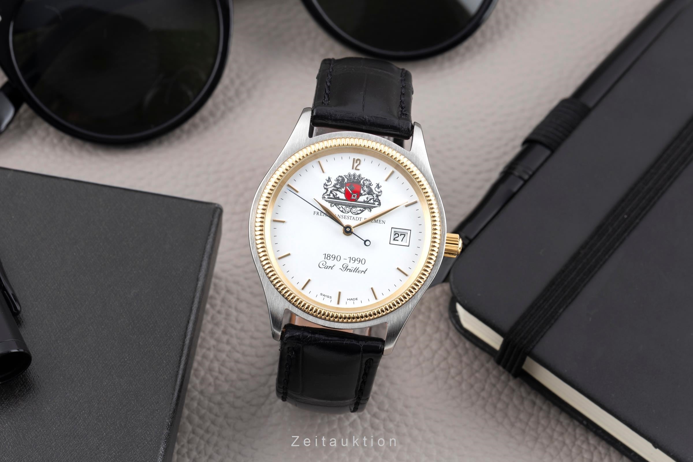 Chronoswiss acciaio / dorato automatismo orologio da uomo G 2814 Limited  [2604157]