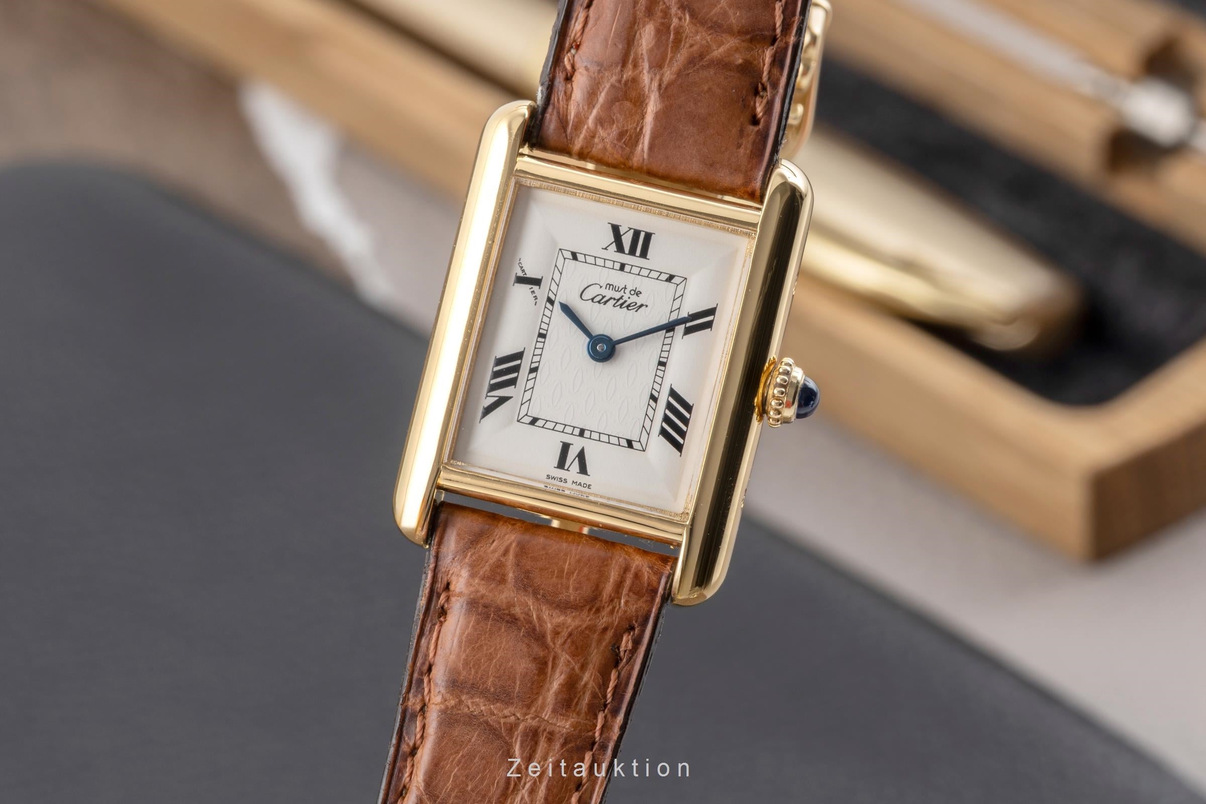Cartier Tank silver-gilt quartz Kal. 057 Ref. W1013654 | 2604158