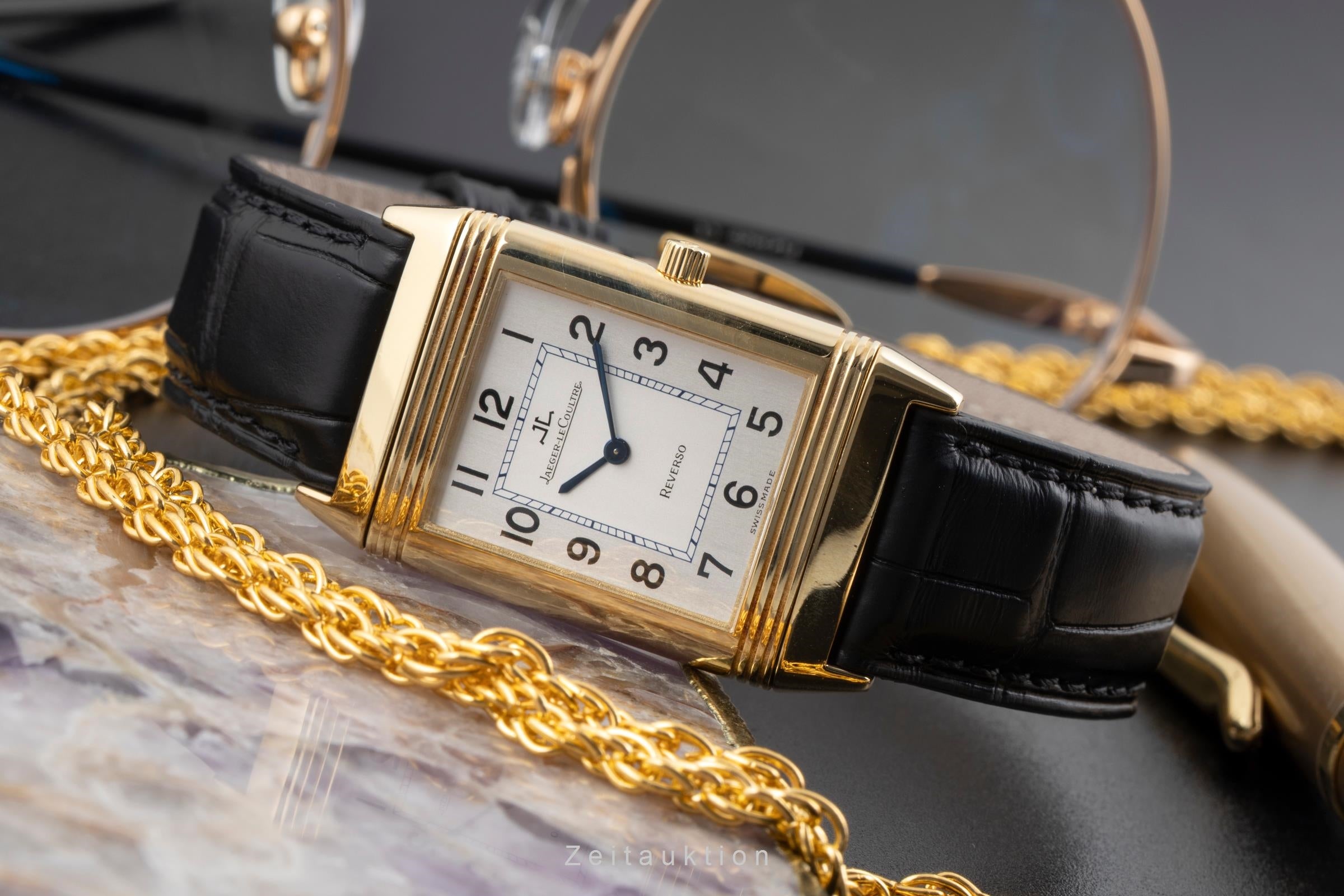 Jaeger LeCoultre Reverso oro 18 ct quarzo orologio da donna 250.1.09  [2604161]