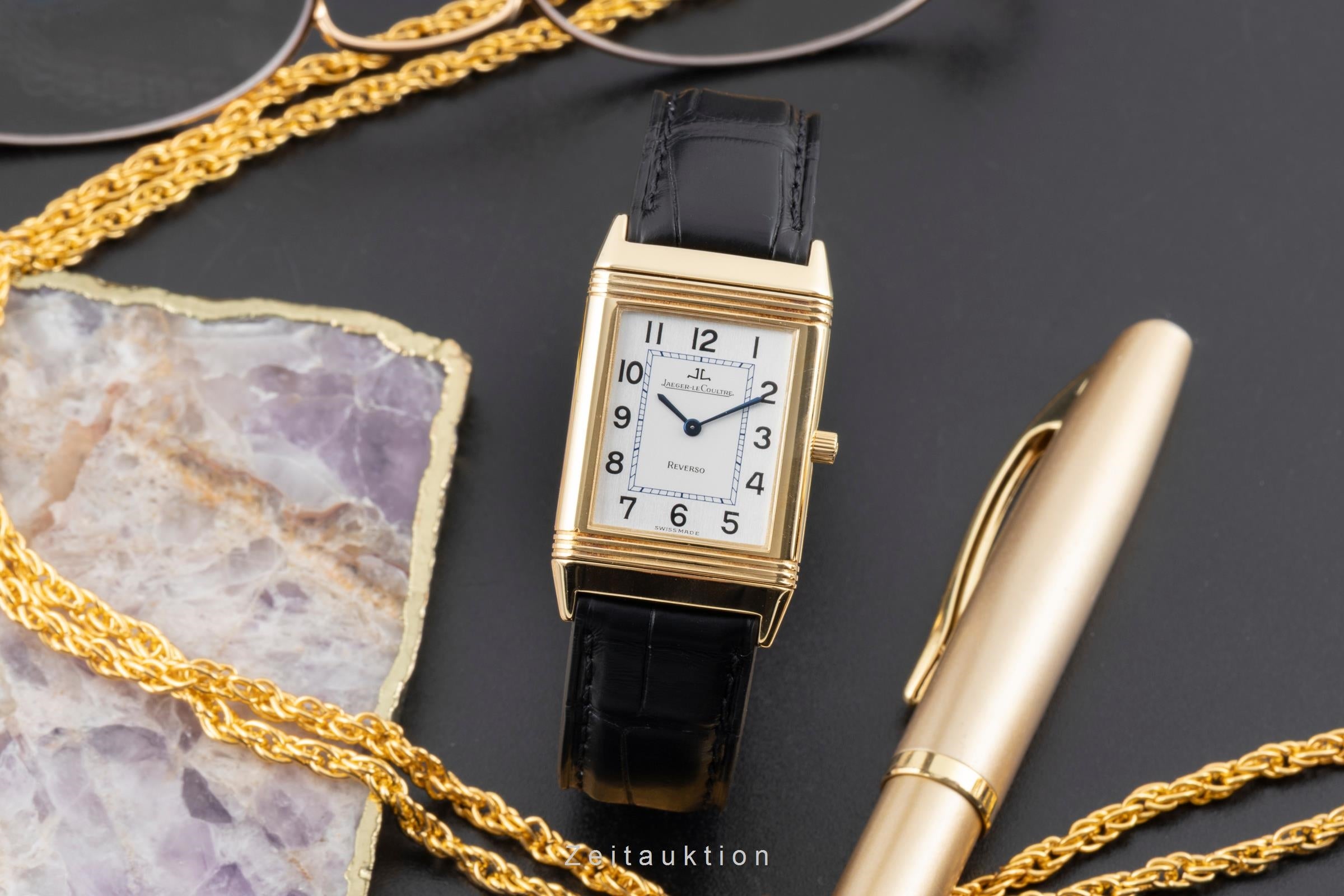 Jaeger LeCoultre Reverso oro 18 ct quarzo orologio da donna 250.1.09  [2604161]