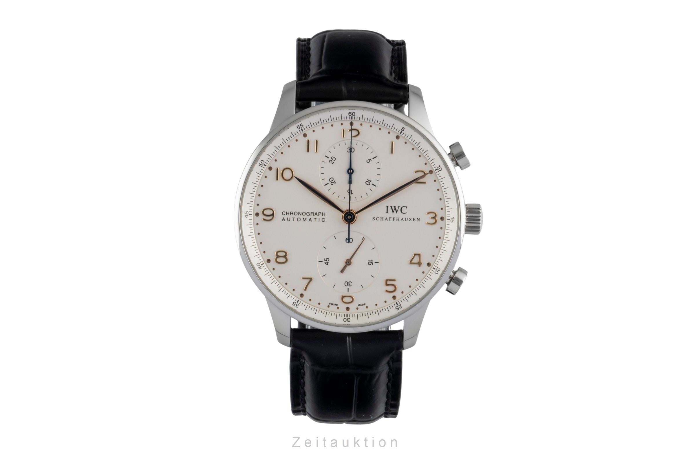 IWC Portugieser cronografo acciaio automatismo orologio da uomo IW371401  [2604163]