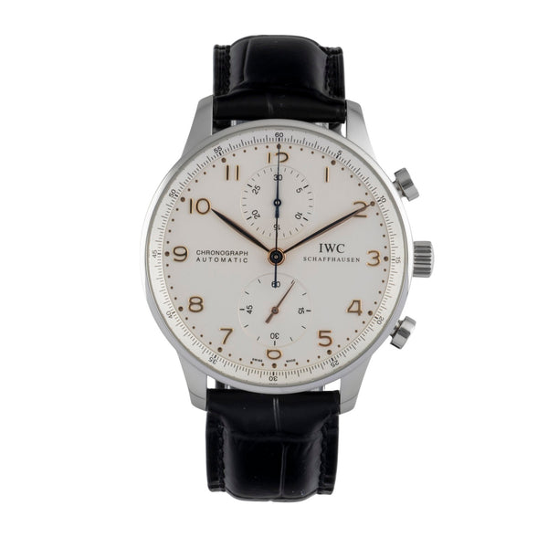 IWC Portugieser cronografo acciaio automatismo orologio da uomo IW371401  [2604163]
