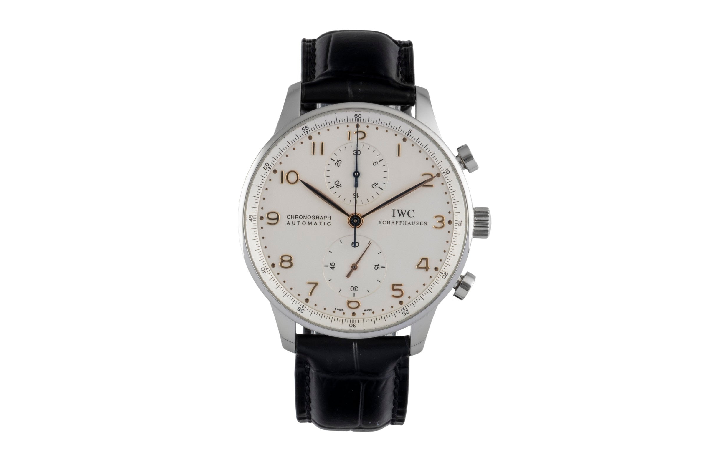 IWC Portugieser cronografo acciaio automatismo orologio da uomo IW371401  [2604163]