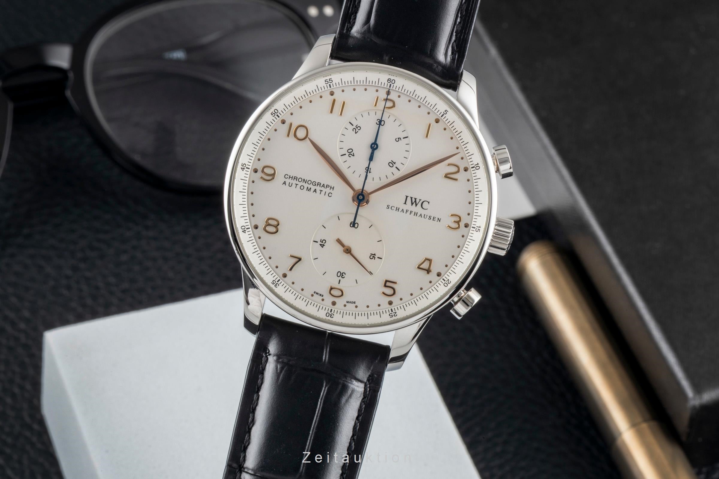 IWC Portugieser cronografo acciaio automatismo orologio da uomo IW371401  [2604163]