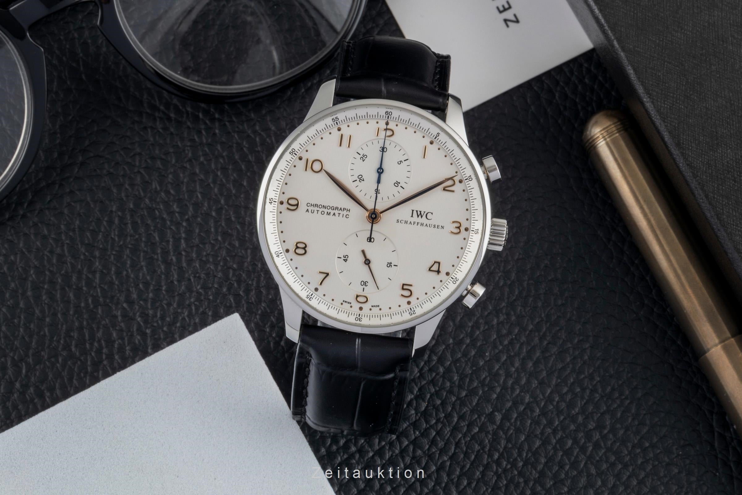 IWC Portugieser cronografo acciaio automatismo orologio da uomo IW371401  [2604163]