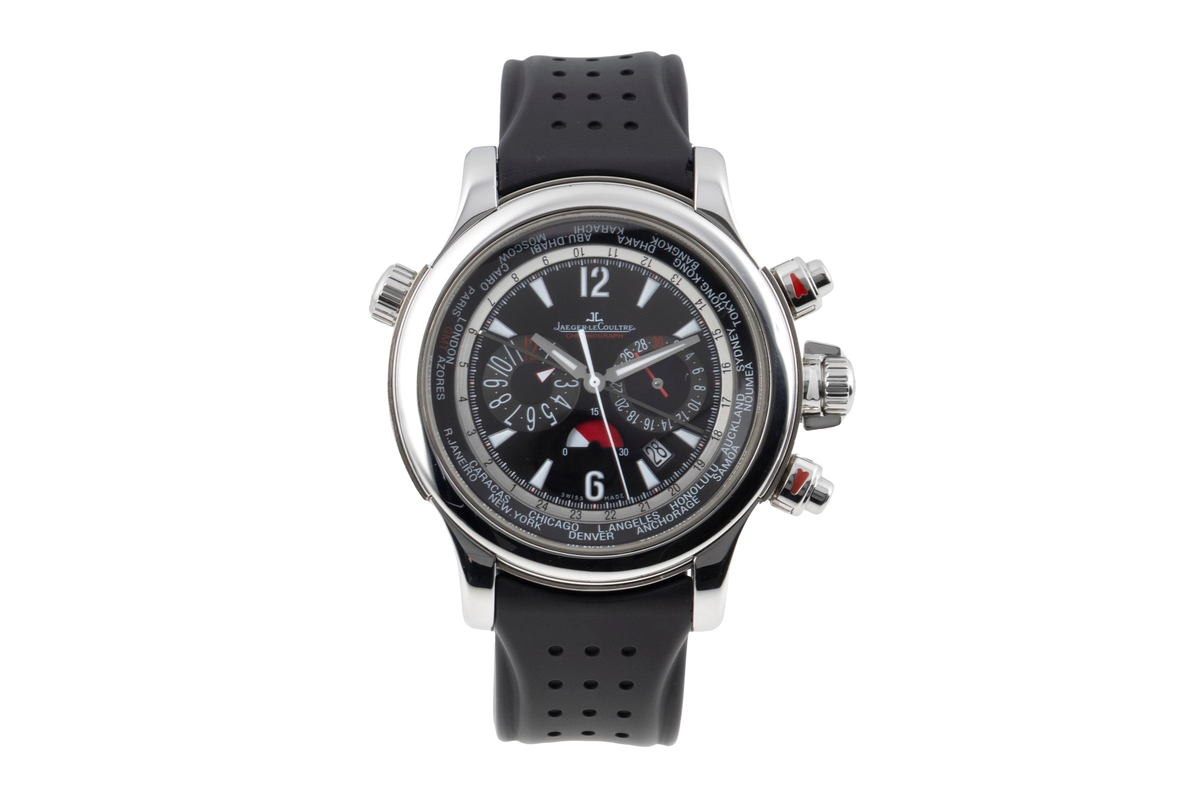 Jaeger LeCoultre Master Compressor cronógrafo acero / titanio automático reloj para caballeros Q1768470, 150.8.22  [2604170]