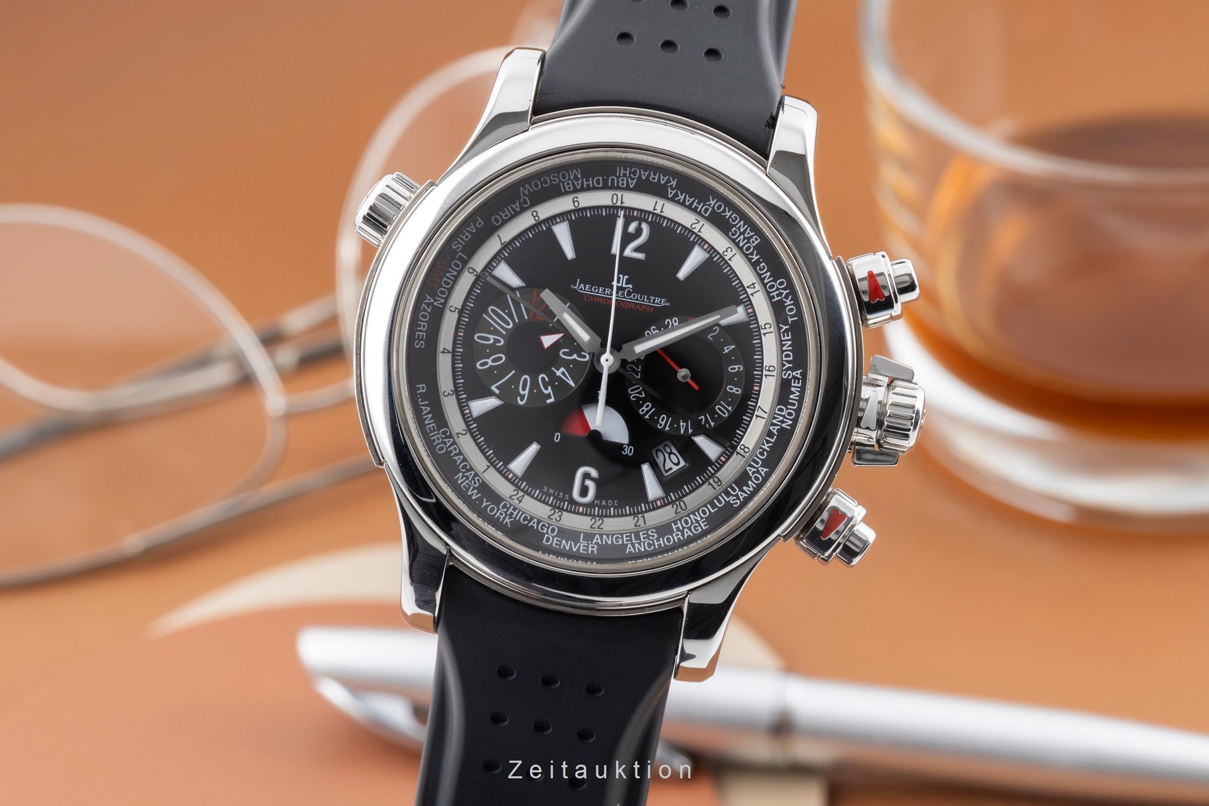 Jaeger LeCoultre Master Compressor cronógrafo acero / titanio automático reloj para caballeros Q1768470, 150.8.22  [2604170]