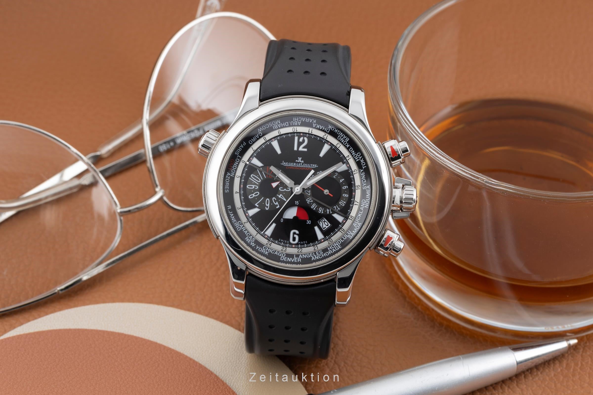 Jaeger LeCoultre Master Compressor cronógrafo acero / titanio automático reloj para caballeros Q1768470, 150.8.22  [2604170]