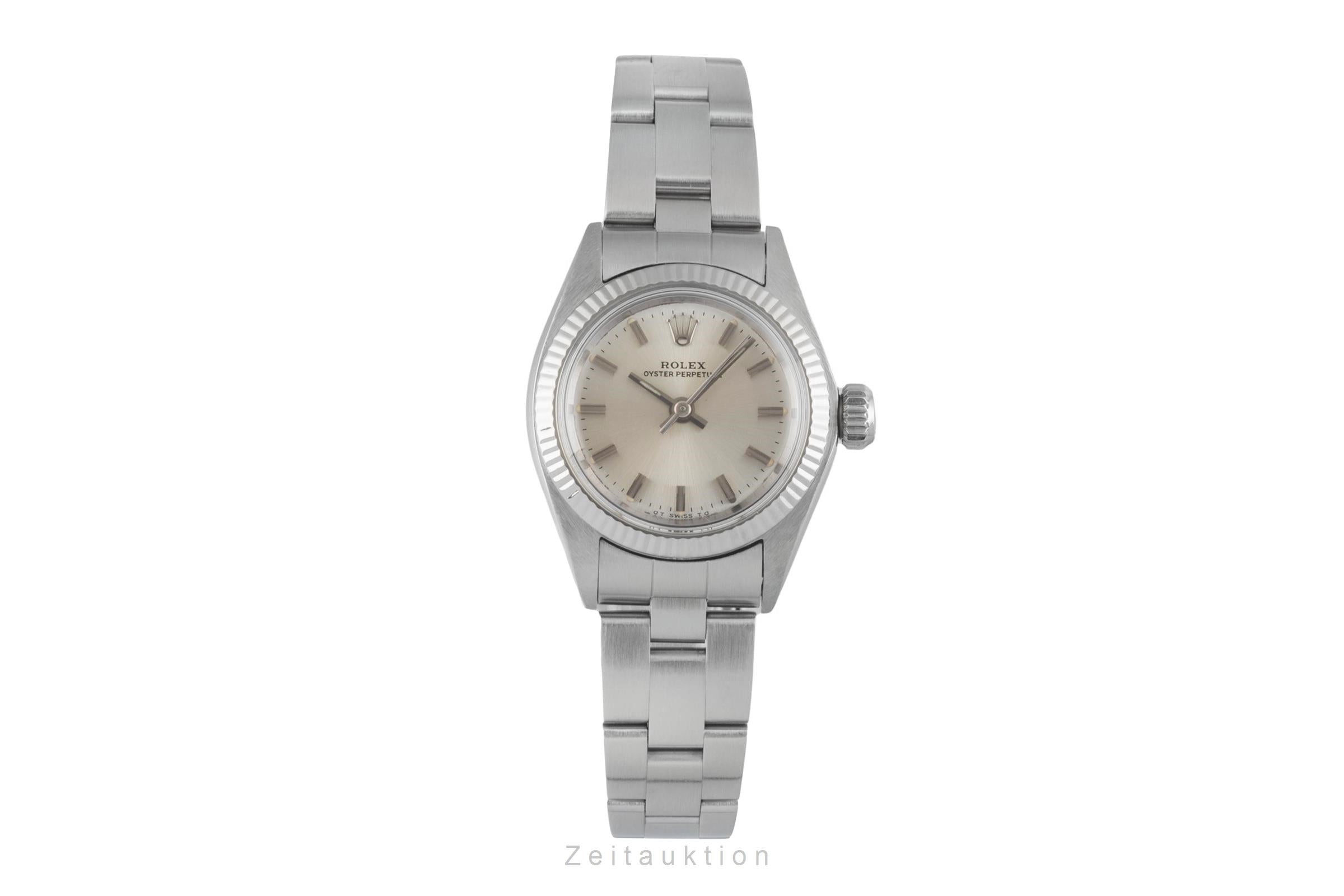 Rolex Oyster Perpetual acero / oro blanco automático reloj para damas  6719 Vintage  [2604179]