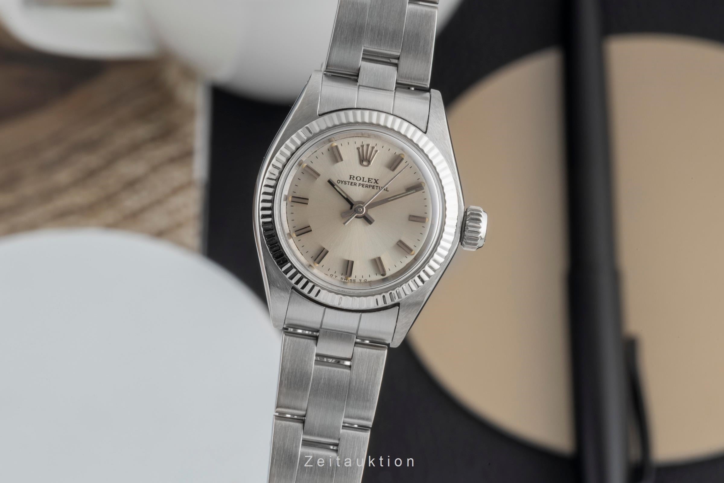Rolex Oyster Perpetual acero / oro blanco automático reloj para damas  6719 Vintage  [2604179]