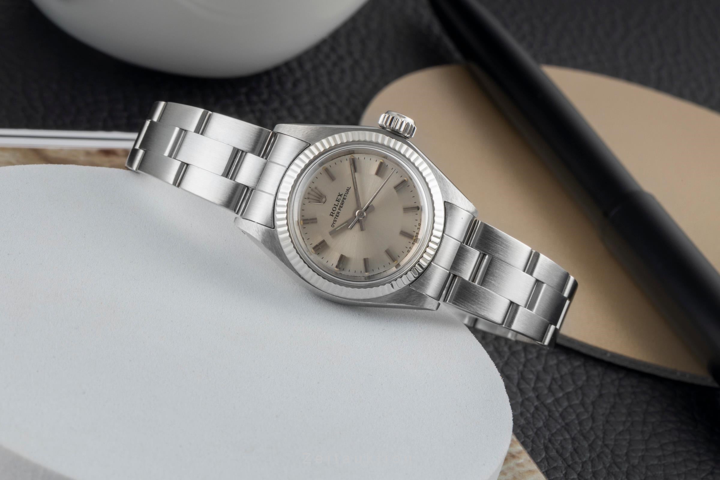 Rolex Oyster Perpetual acero / oro blanco automático reloj para damas  6719 Vintage  [2604179]